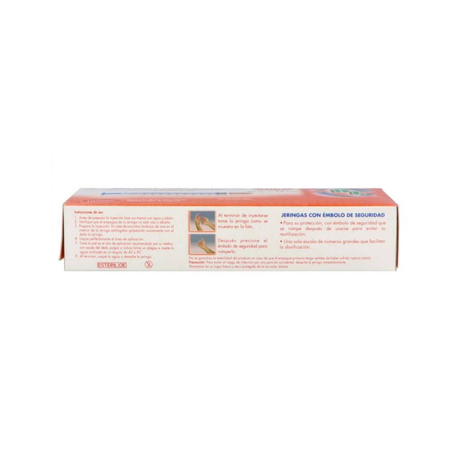 Jeringa para Insulina DL 1 ml 29Gx13mm 10 piezas 