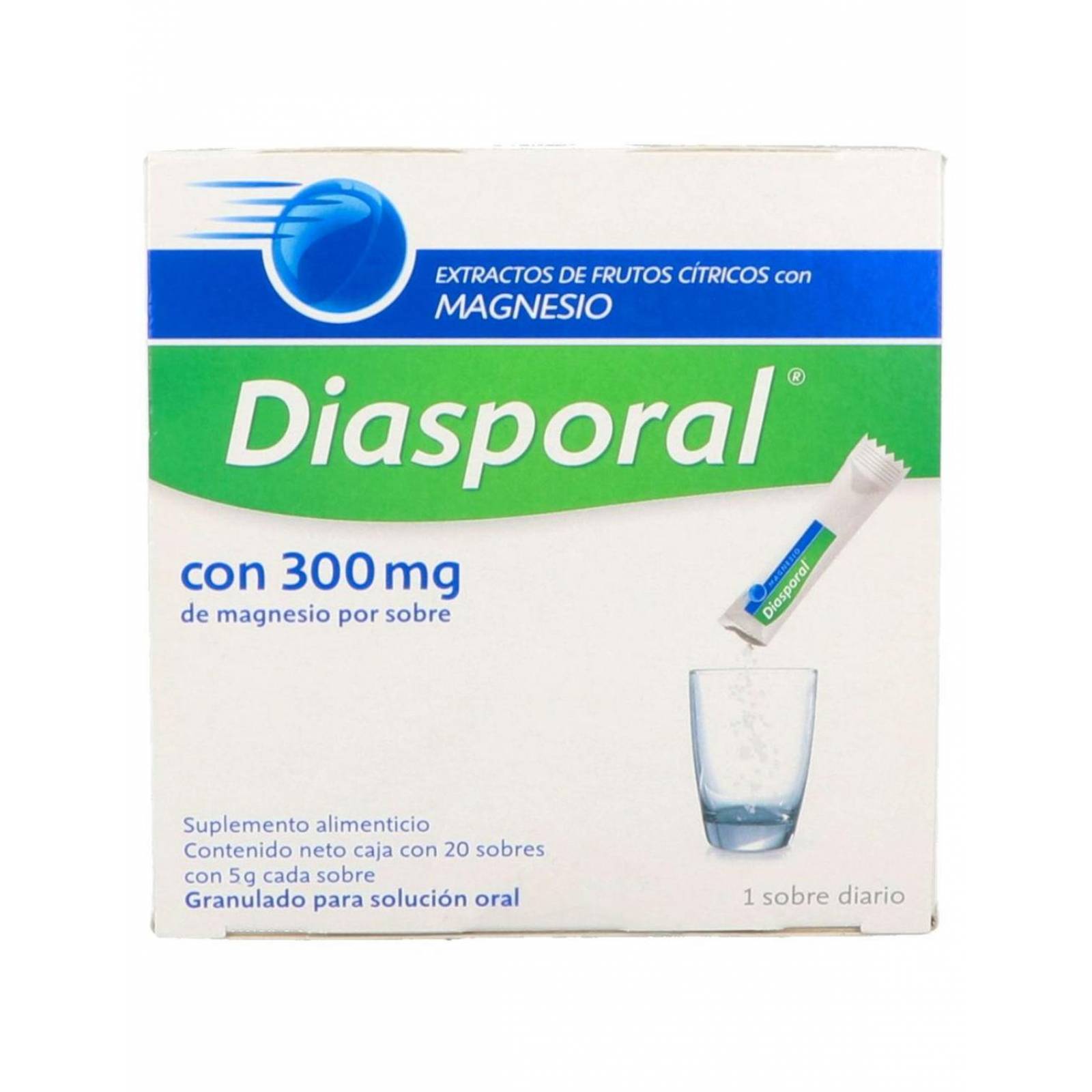 Suplemento Alimenticio Diasporal 20 Sobres 300 mg 