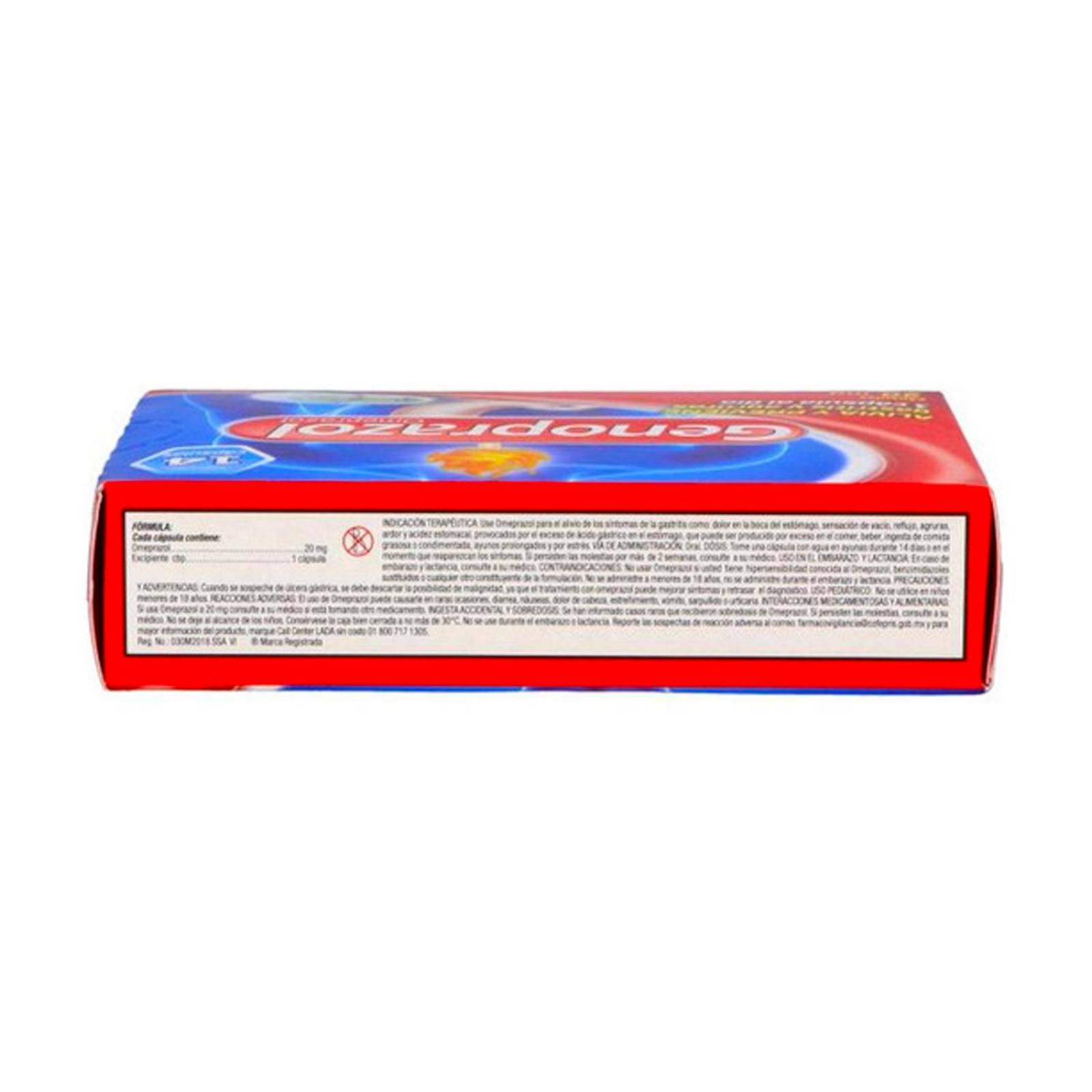 Omeprazol Genoprazol 20 mg 14 Cápsulas