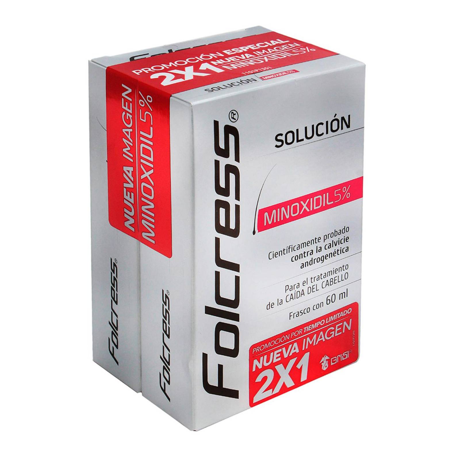 Tratamiento Capilar Folcress 5% 2 x 60 ml