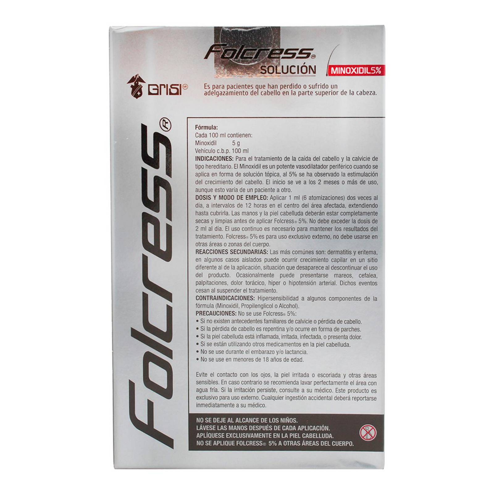 Tratamiento Capilar Folcress 5% 2 x 60 ml