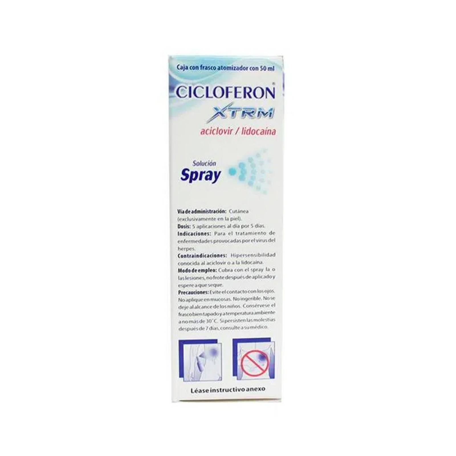 Solución Spray Cicloferon Xtrm 50 ml 
