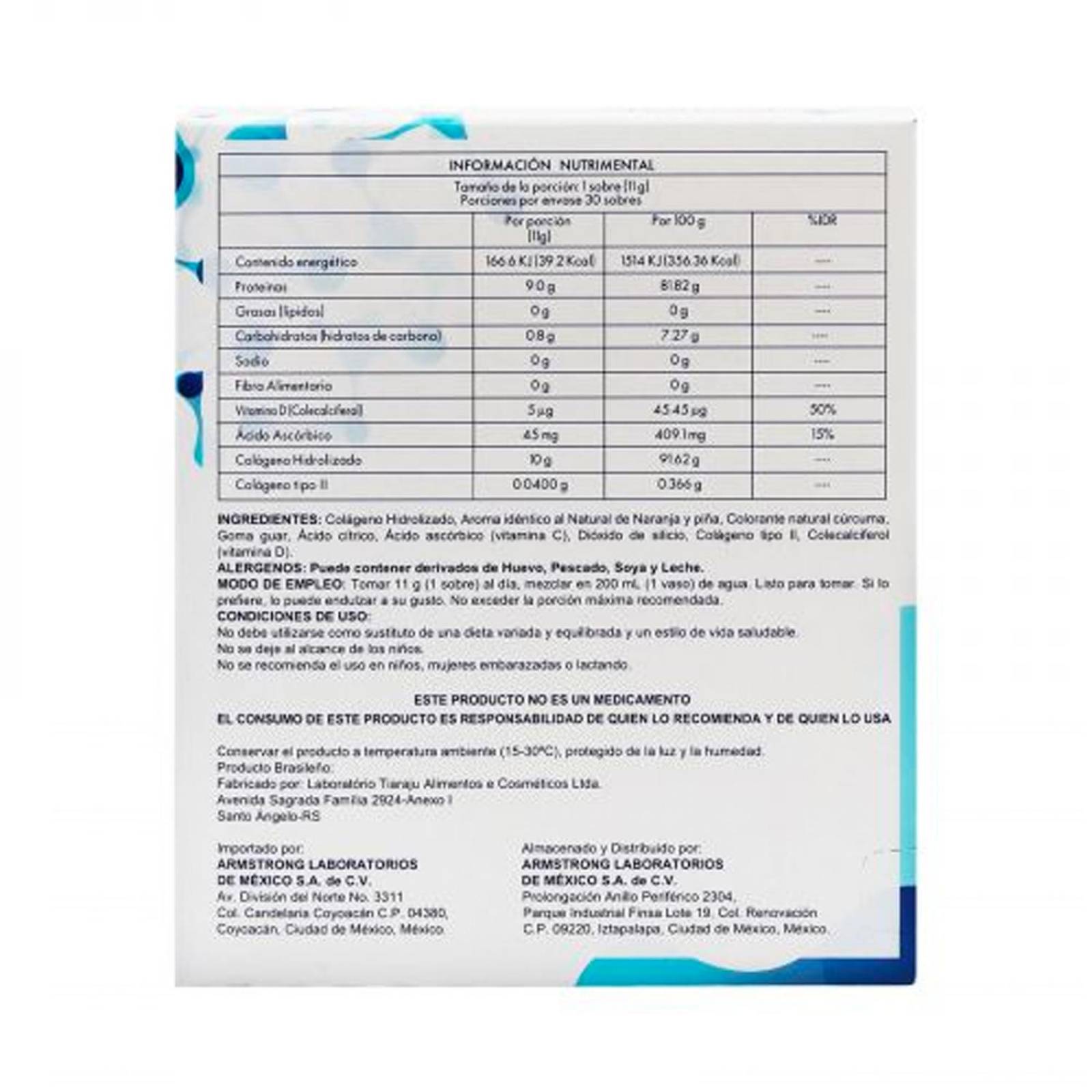 Suplemento Alimenticio Tesiflex Duo 30 Sobres de 11 gr 