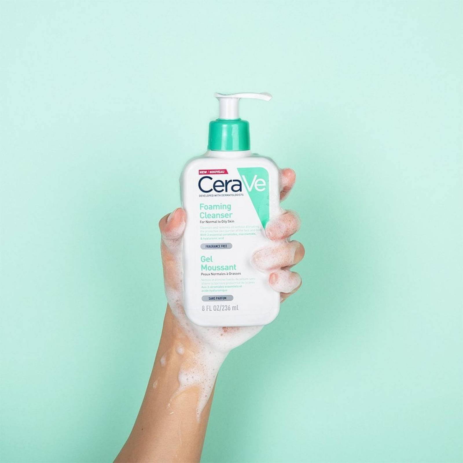 Gel Limpiador Espumoso CeraVe para Piel Normal a Grasa 236ml