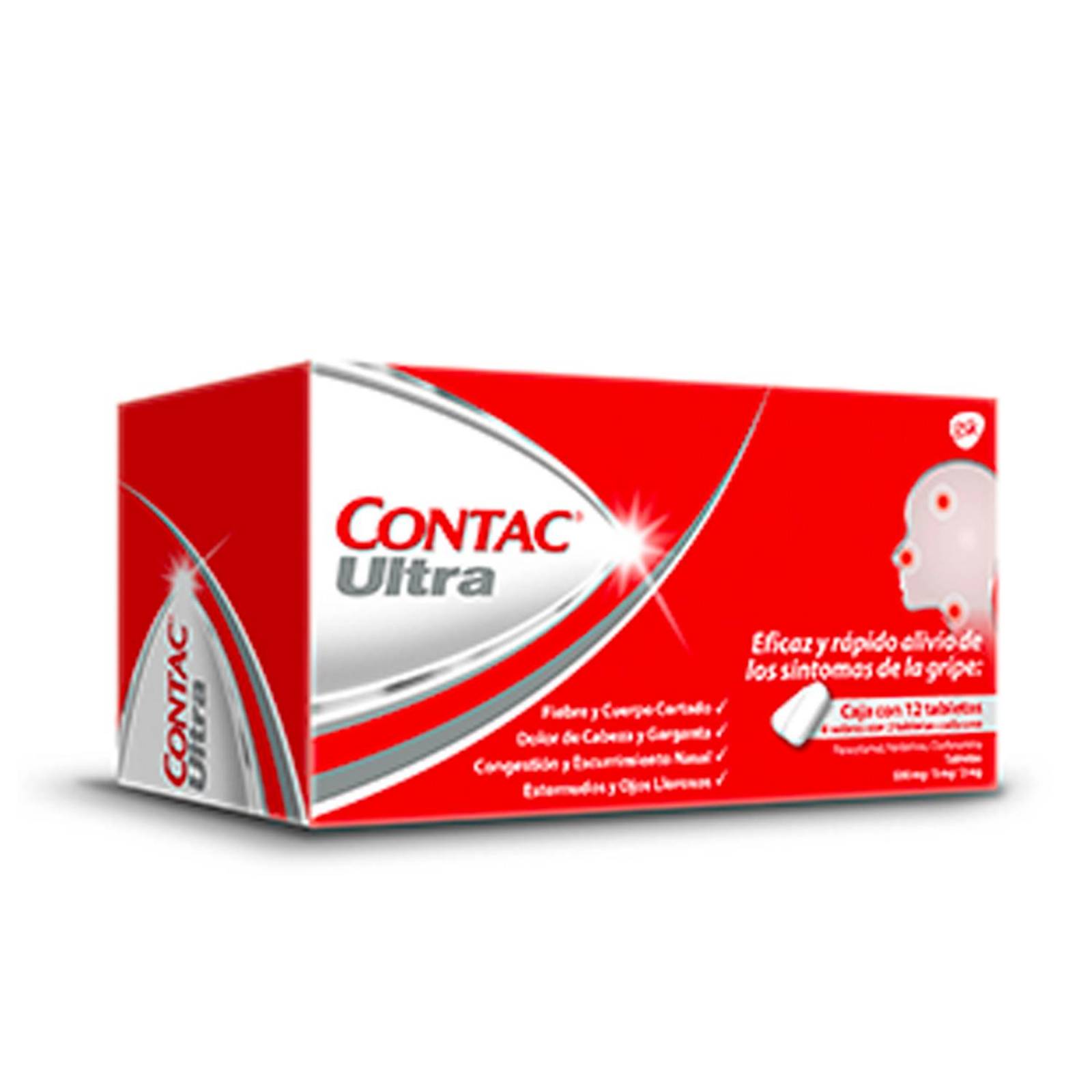 Antigripal Contac Ultra 12 tabletas 