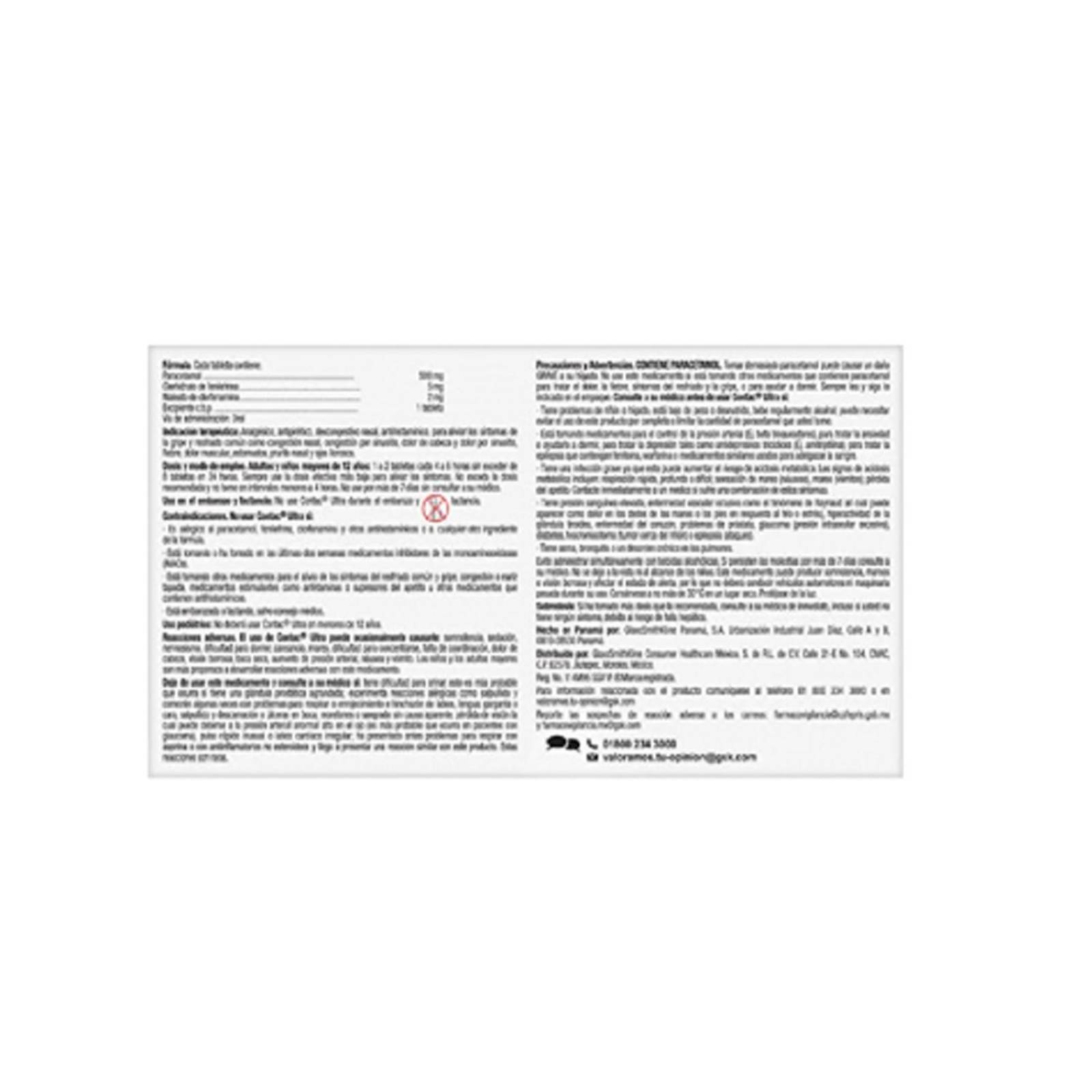 Antigripal Contac Ultra 12 tabletas 