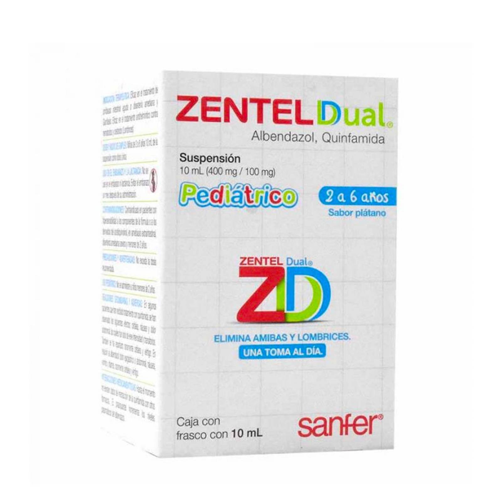 Suspensión Zentel Dual 10 ml 