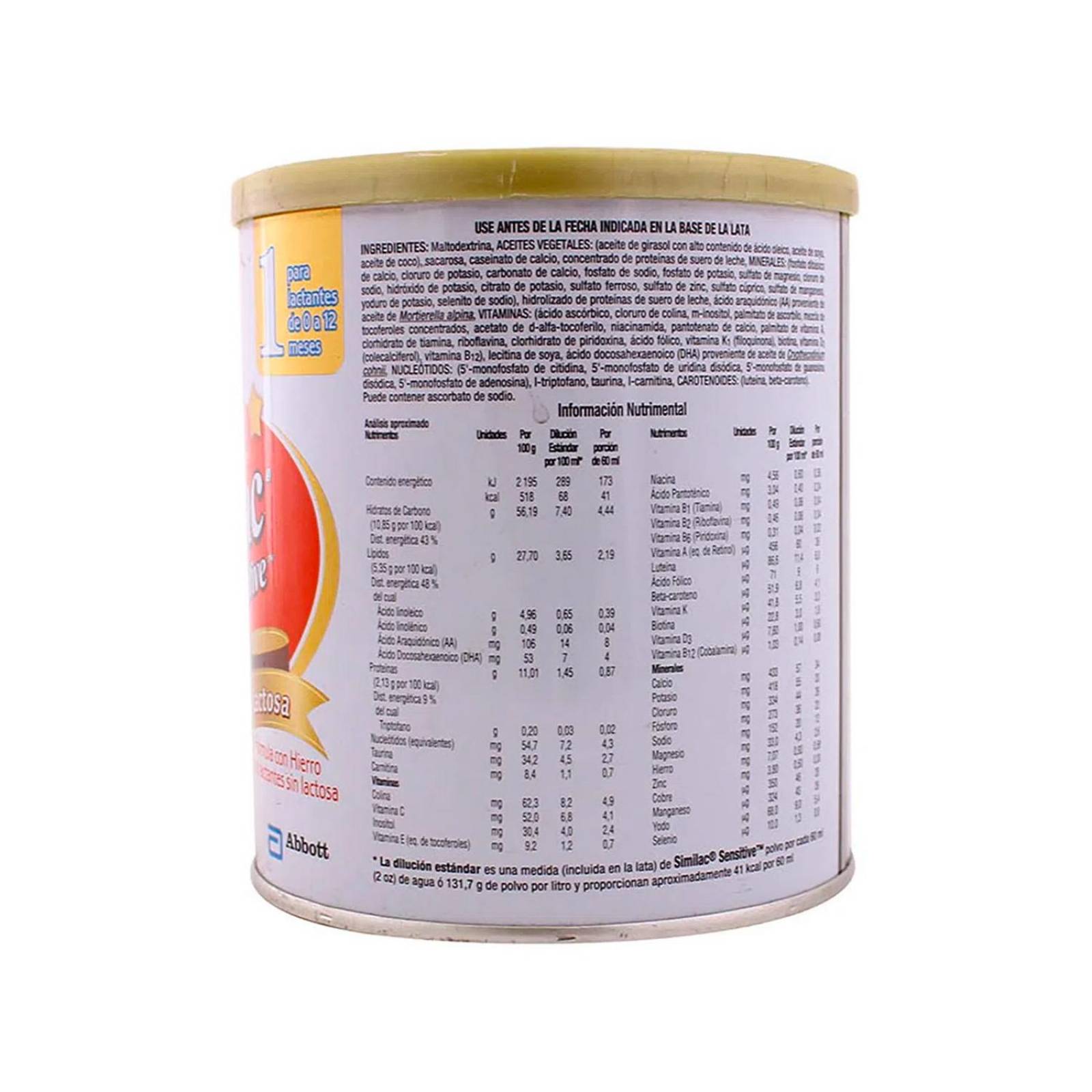 Fórmula Infantil Similac Sensitive Etapa 1 375 gr 