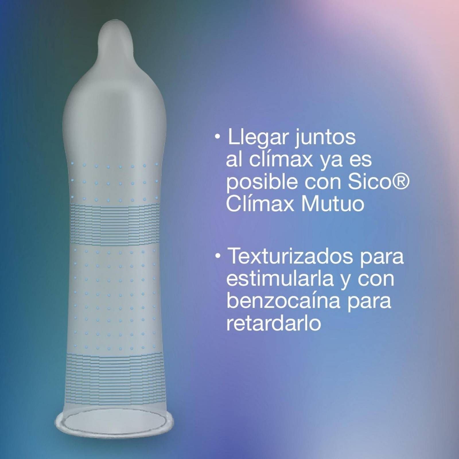 Preservativos Sico Clímax Mutual 3 piezas 