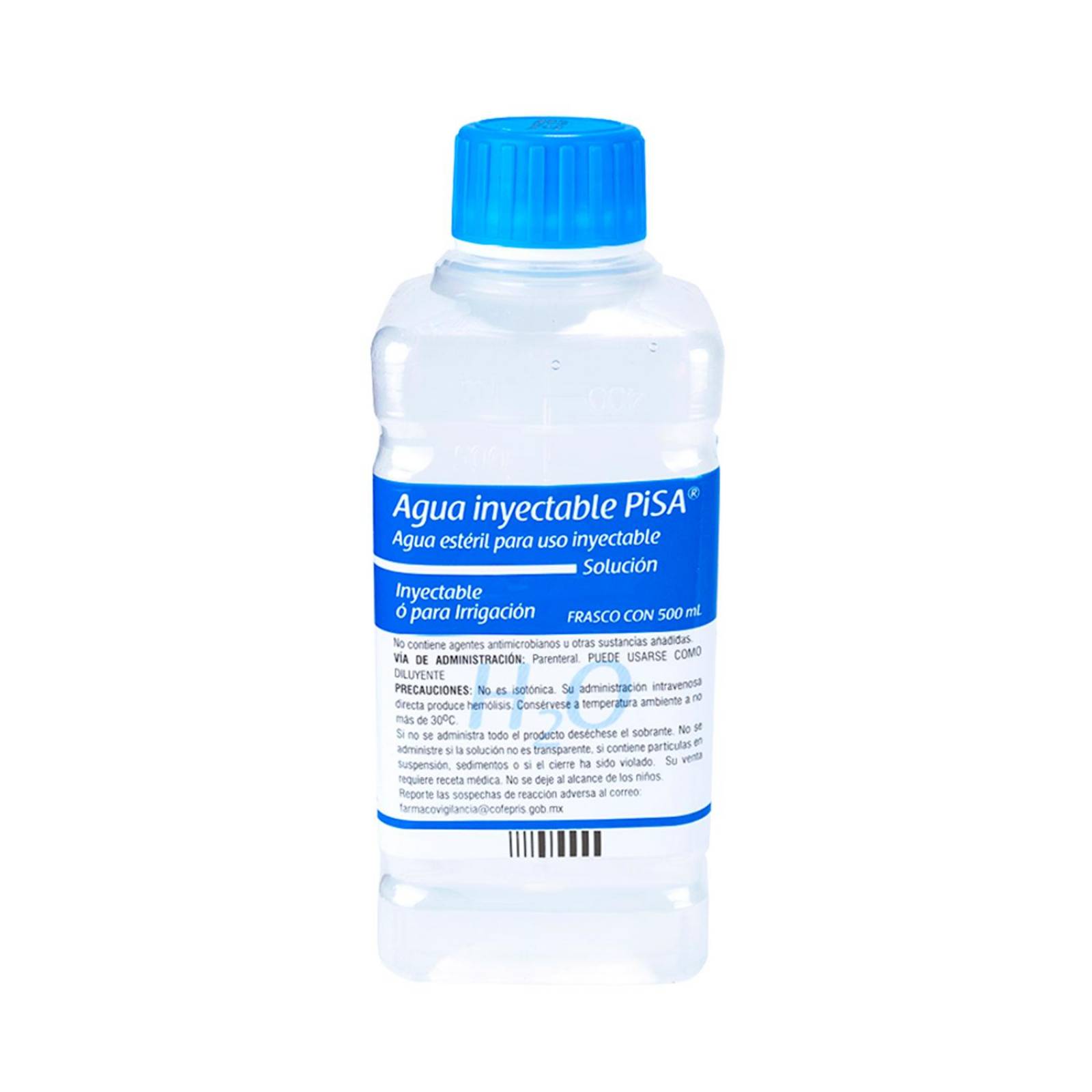 Agua Inyectable PiSA Estéril 500 ml 