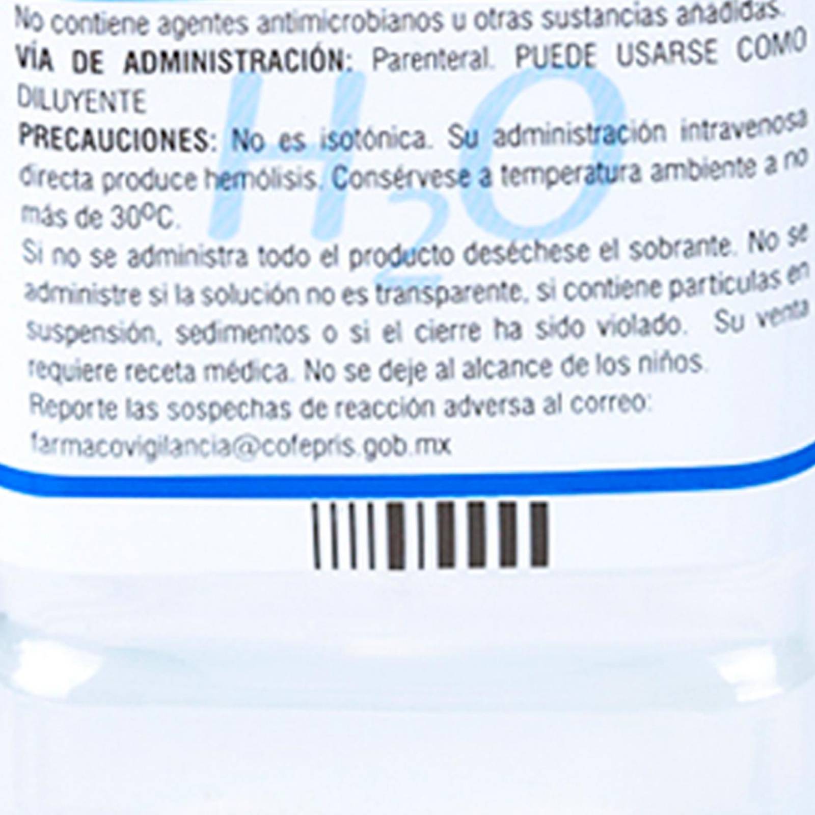 Agua Inyectable PiSA Estéril 500 ml 