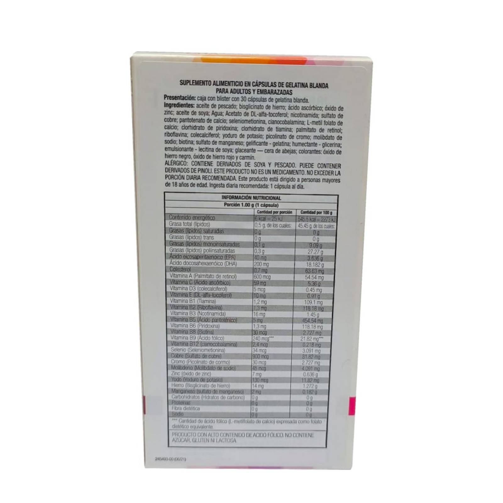 Suplemento Alimenticio Feminis 30 Cápsulas 