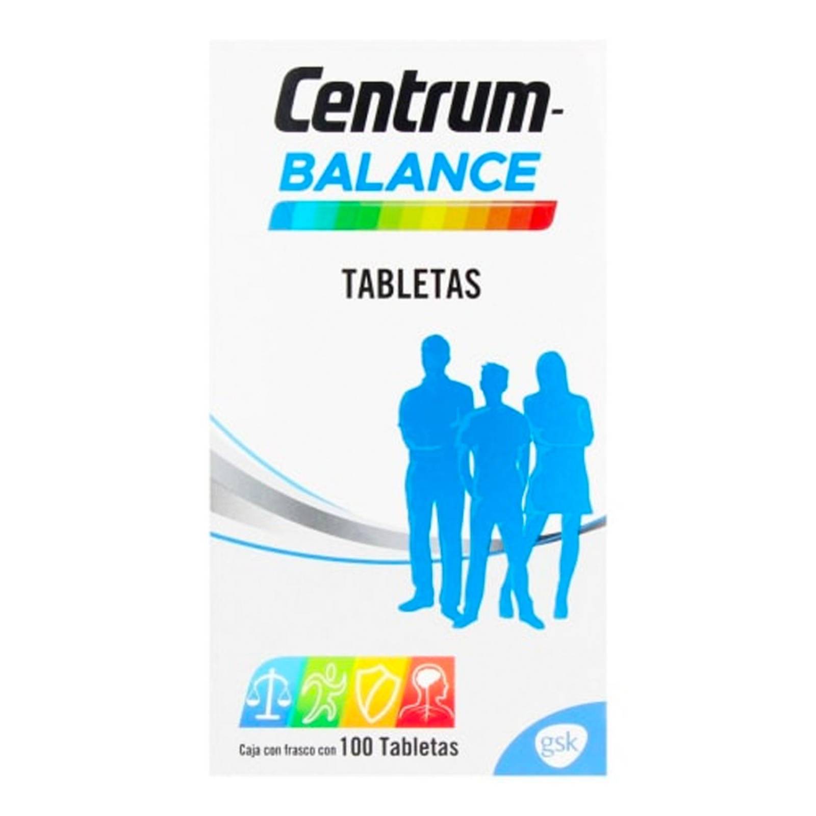 Multivitamínico Centrum Balance 100 tabletas 