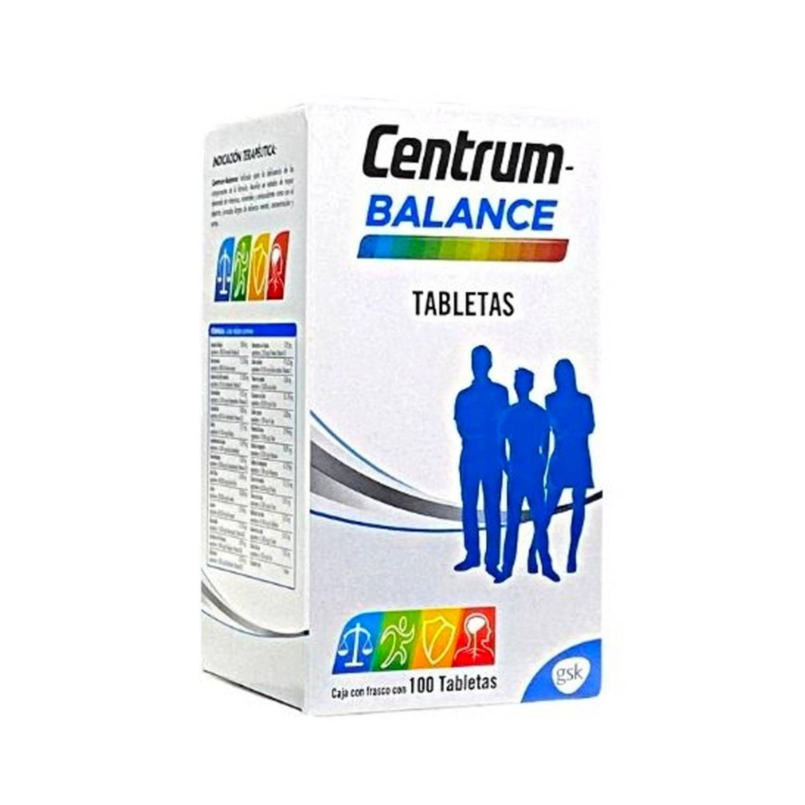 Multivitamínico Centrum Balance 100 tabletas 