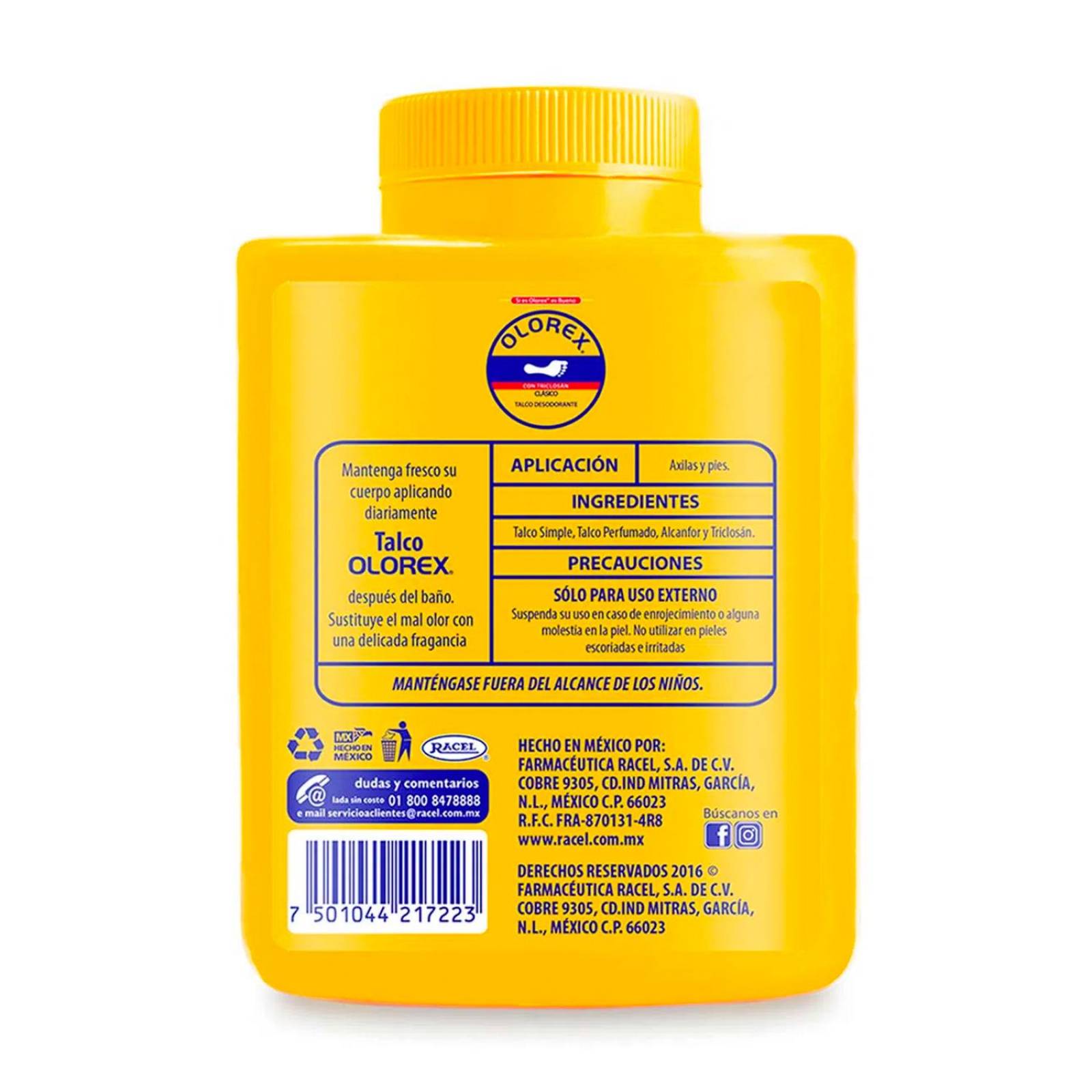 Talco Desodorante para Pies Olorex Original 200 gr