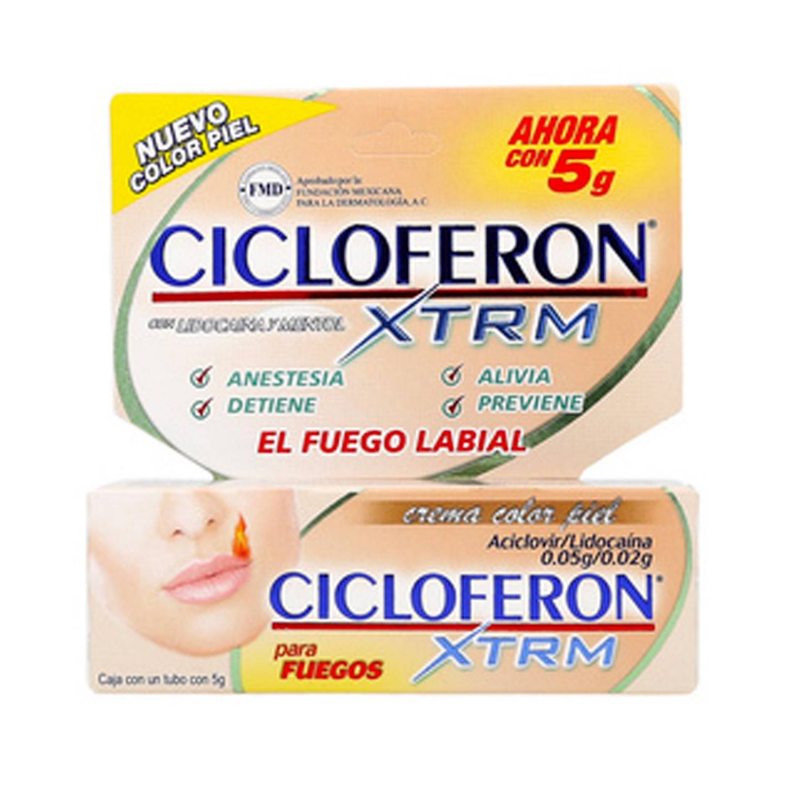 Crema Cicloferon Xtrm Color Piel 5 gr 