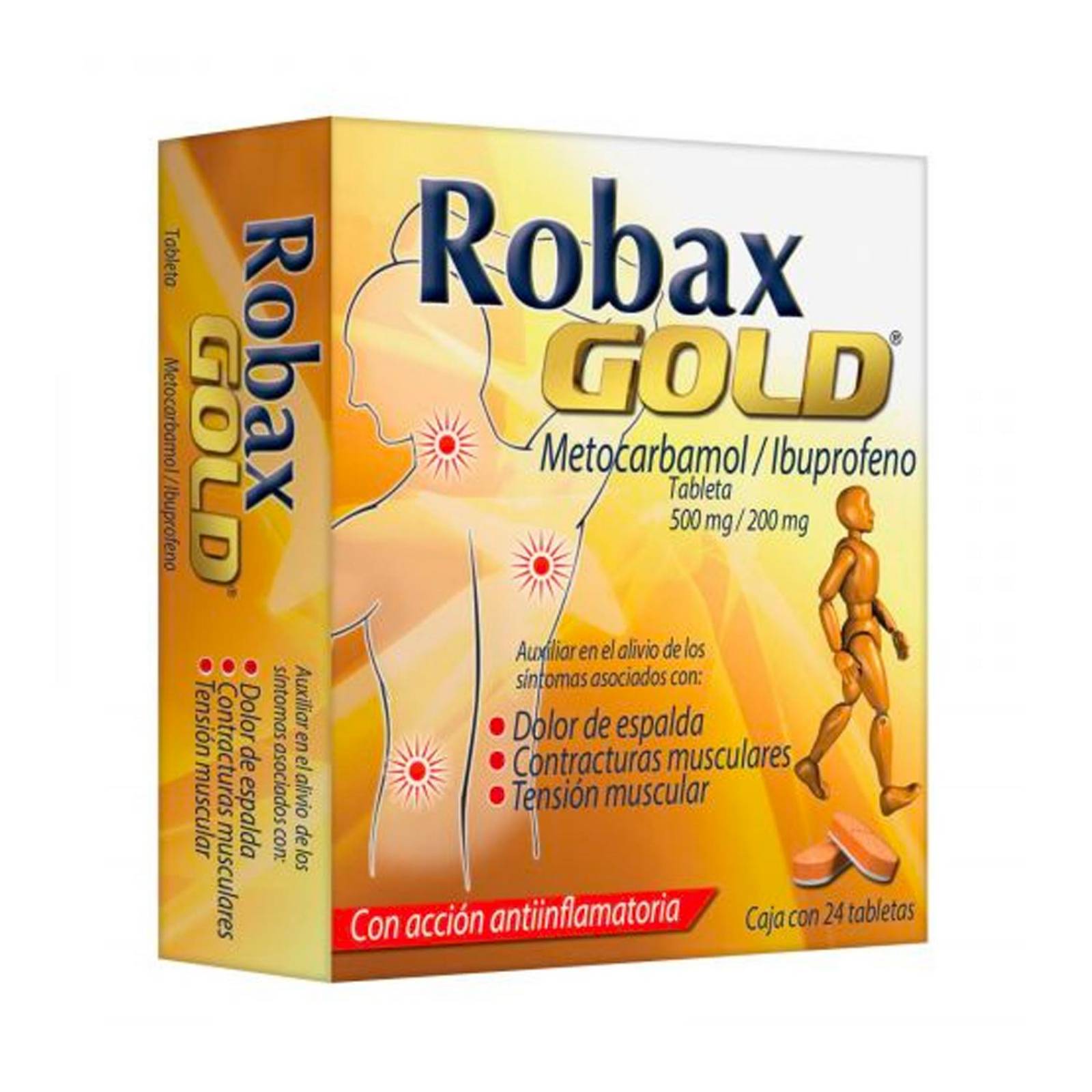 Relajante Muscular Robax Gold 24 Tabletas 