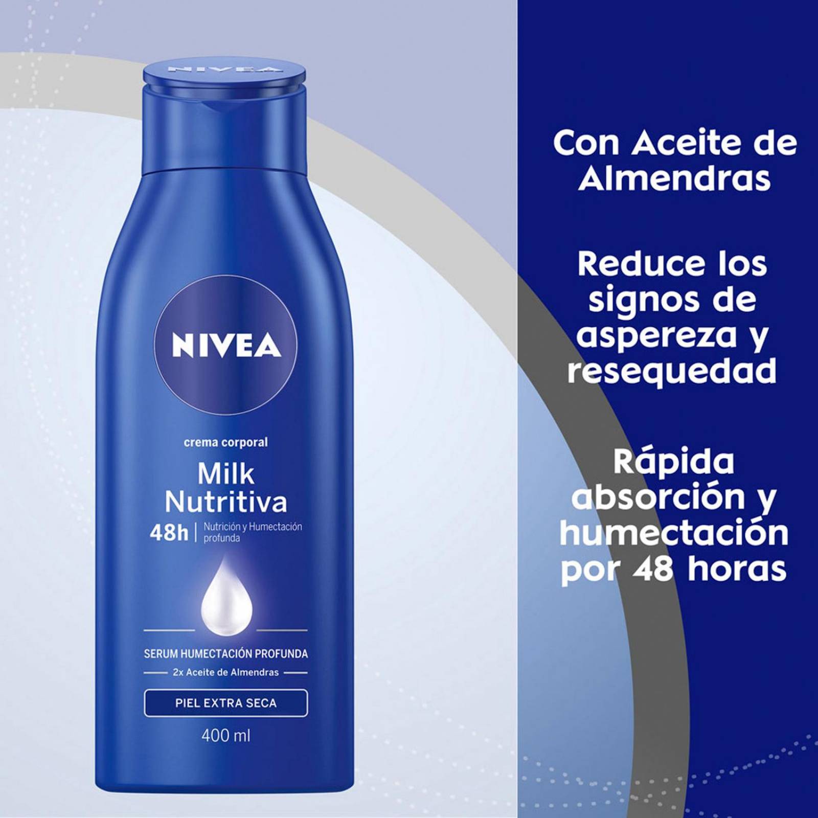 Crema Nivea Milk Nutritiva 400 ml 