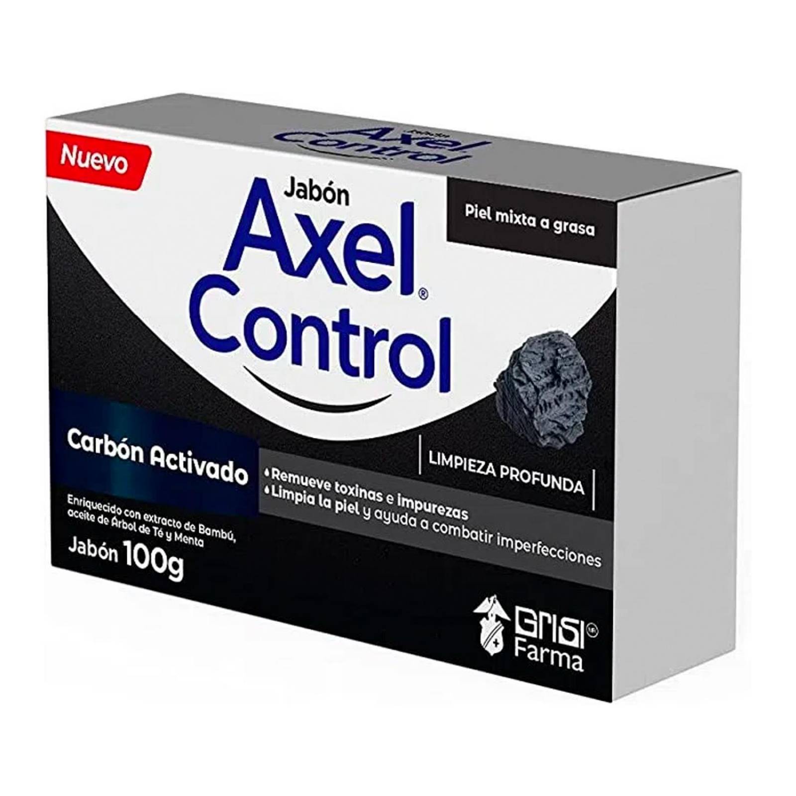 Jabón Axel Control Carbón Activado 100 gr 