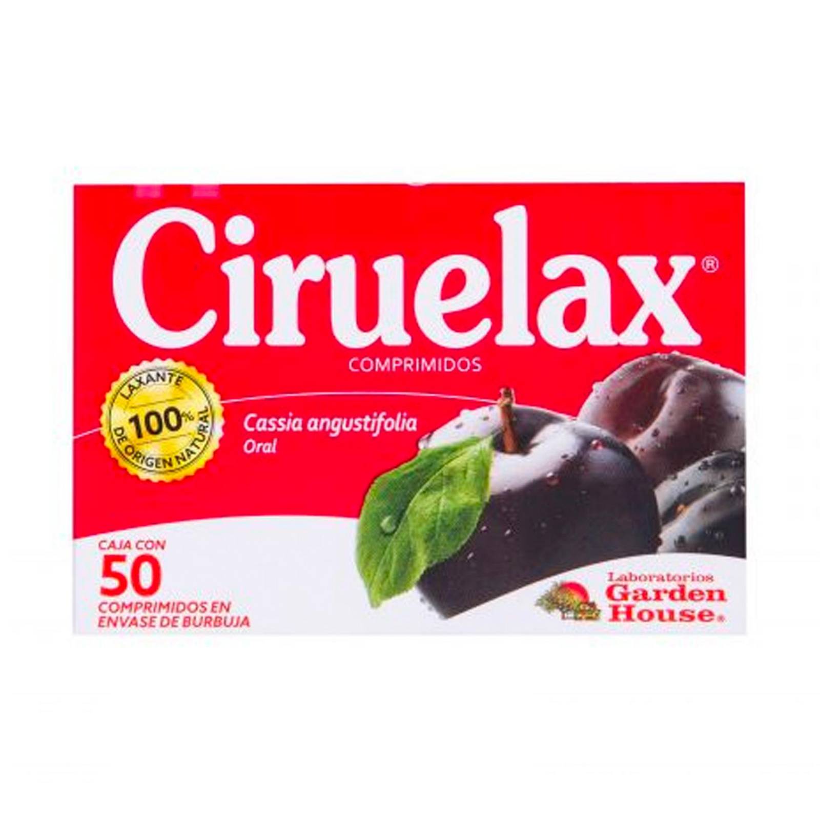 Laxante Ciruelax Comprimidos 50 piezas 