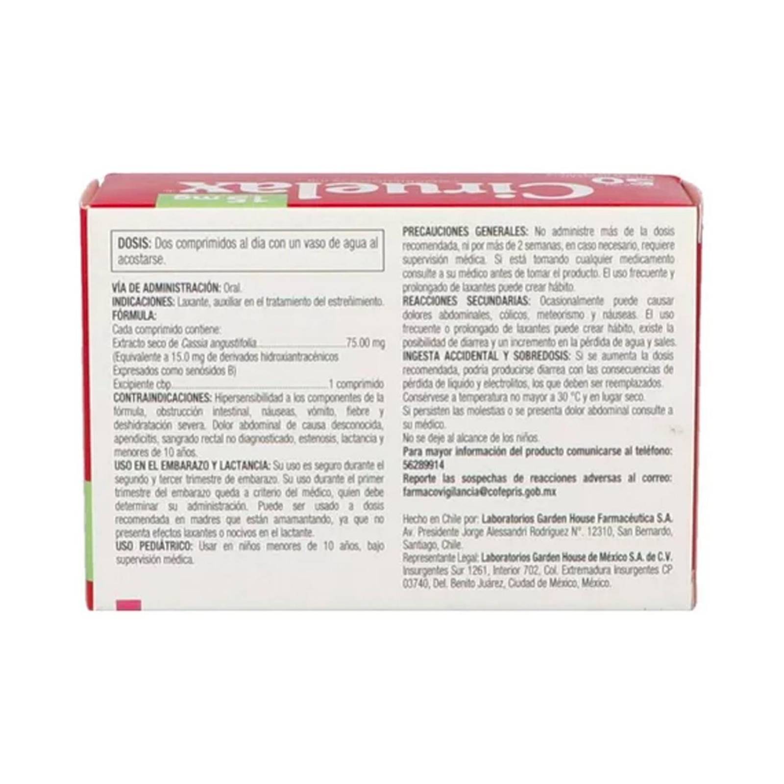 Laxante Ciruelax Comprimidos 50 piezas 