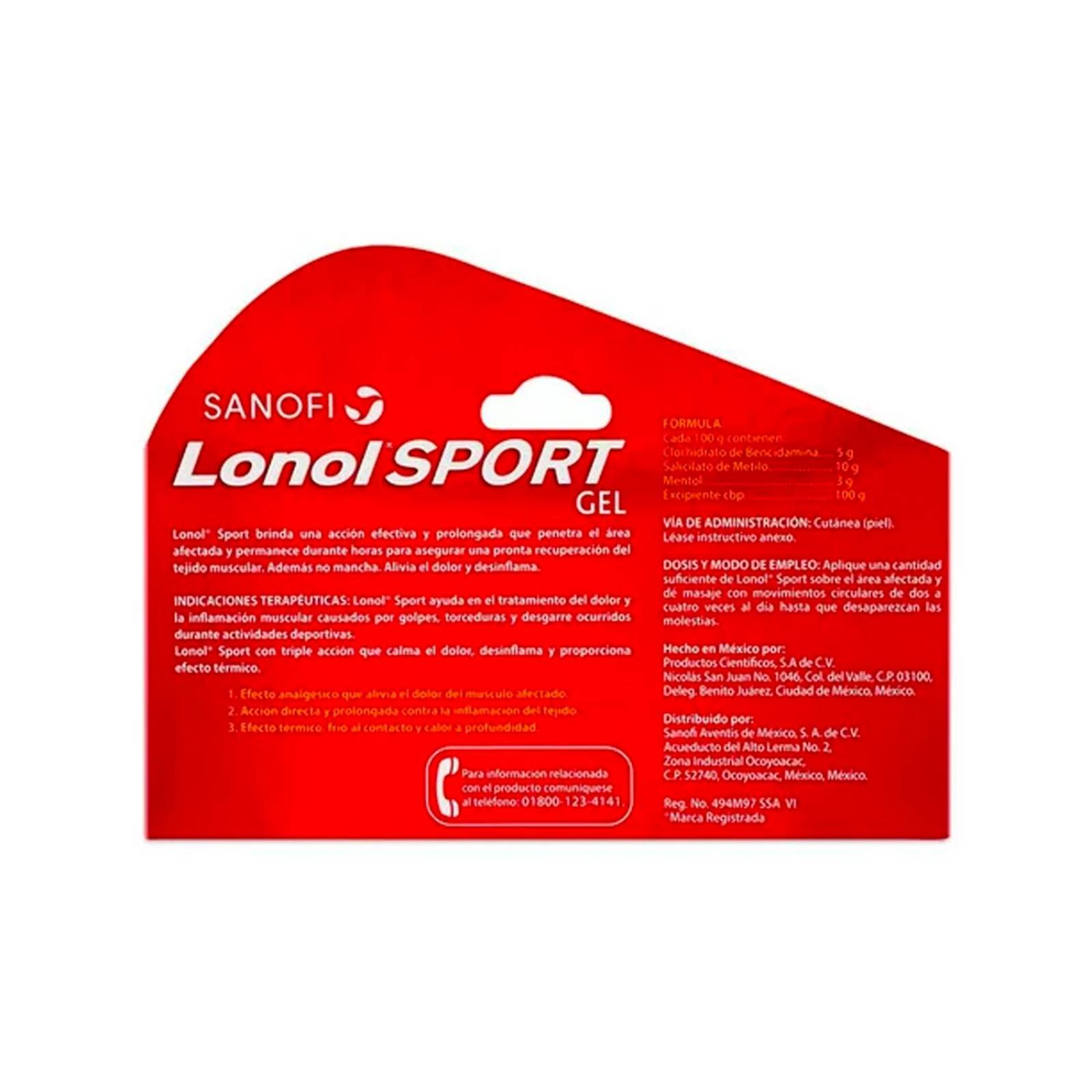 Gel Lonol Sport 30 gr 