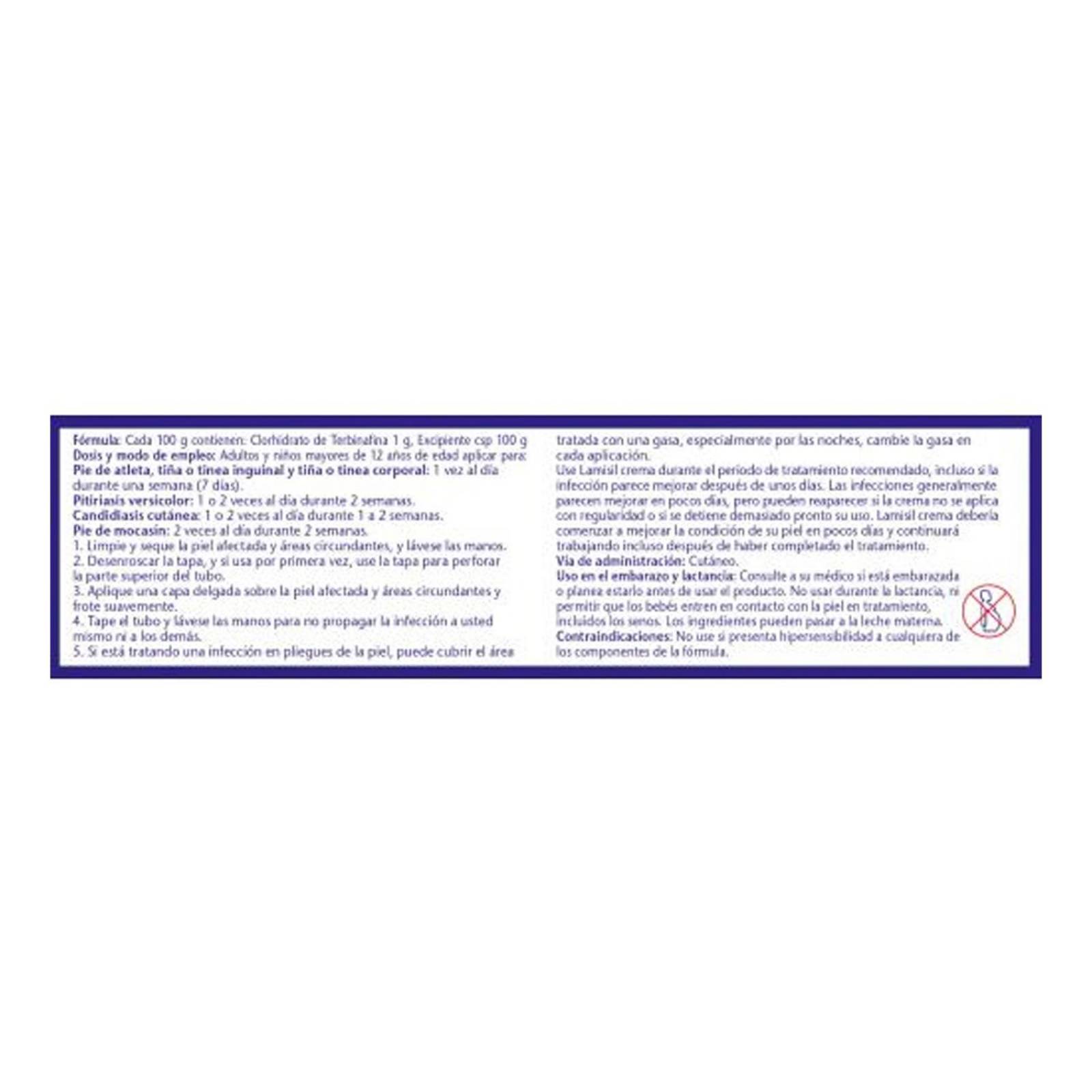 Crema Lamisil Terbinafina 1% 15 gr 