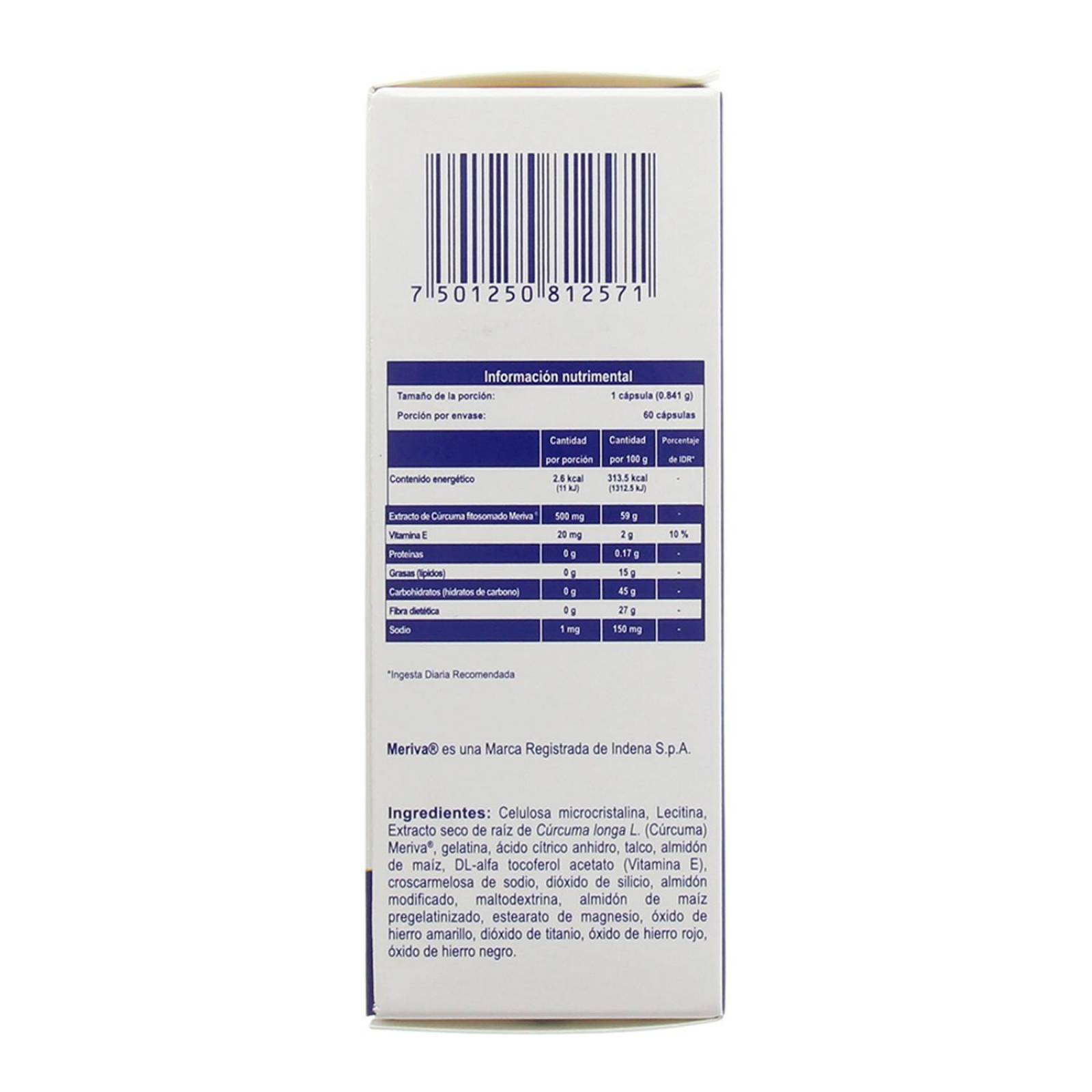 Suplemento Alimenticio Mericart 60 Cápsulas