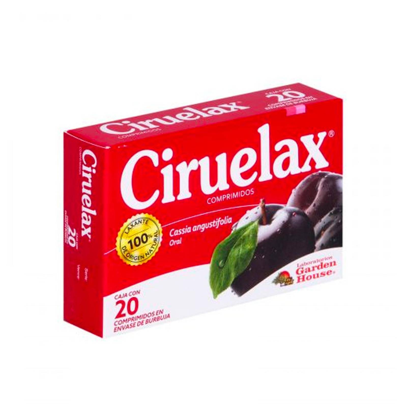 Laxante Ciruelax 20 comprimidos 