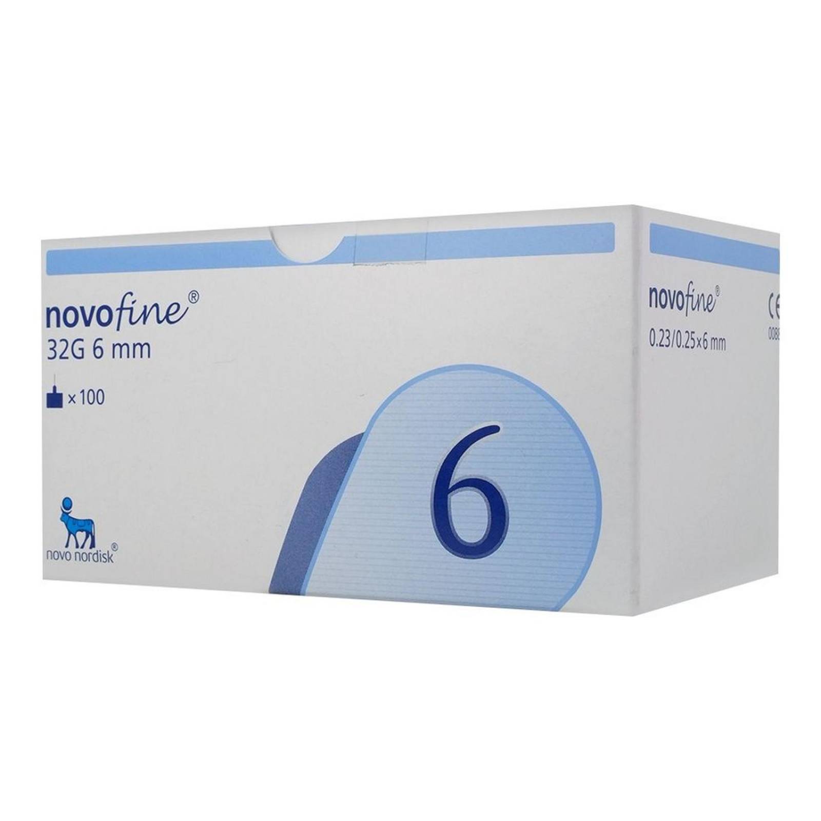 Agujas Novofine 32g 0.25x6mmm 100 piezas 