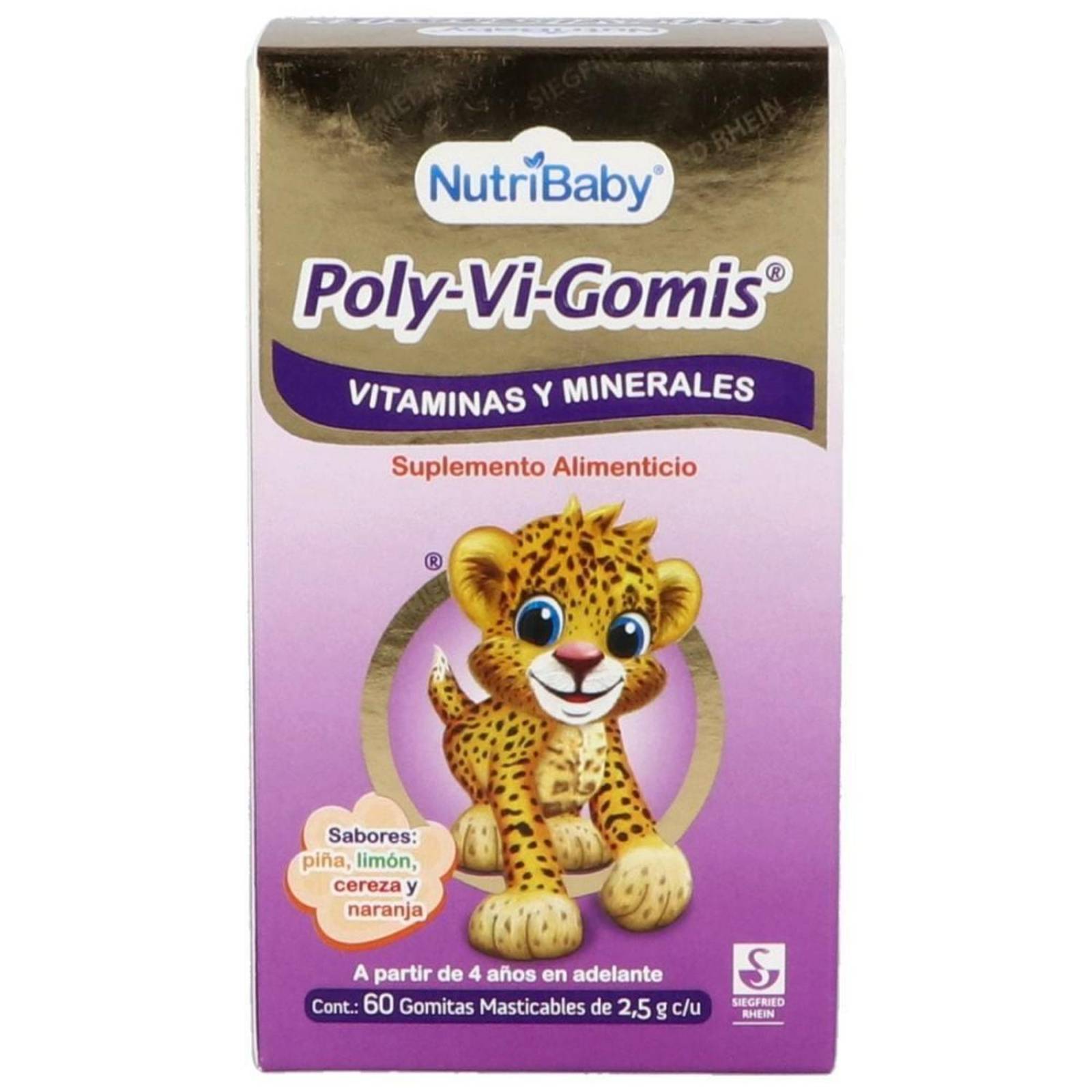 Suplemento Alimenticio Poly-Vi-Gomis 60 piezas 