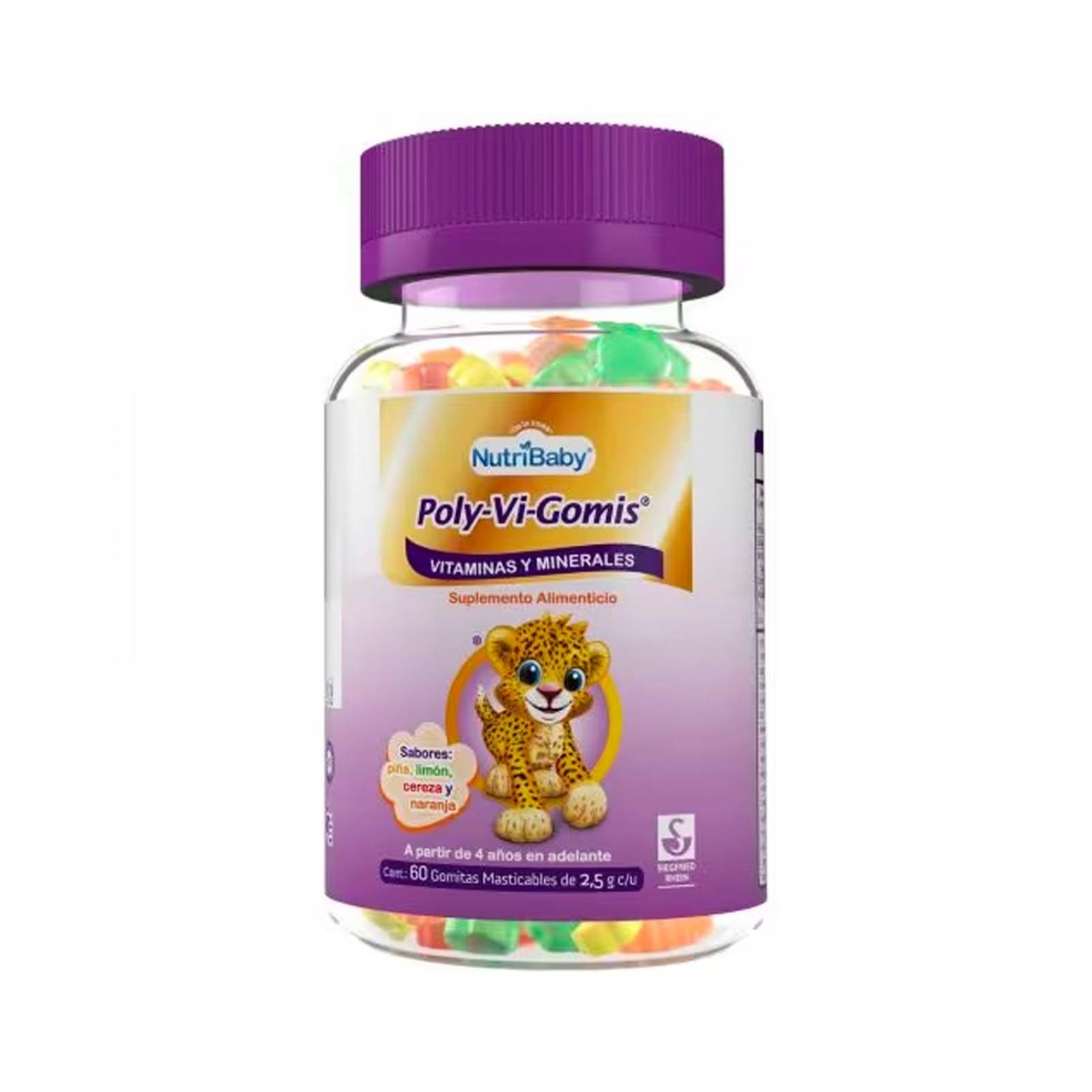 Suplemento Alimenticio Poly-Vi-Gomis 60 piezas 