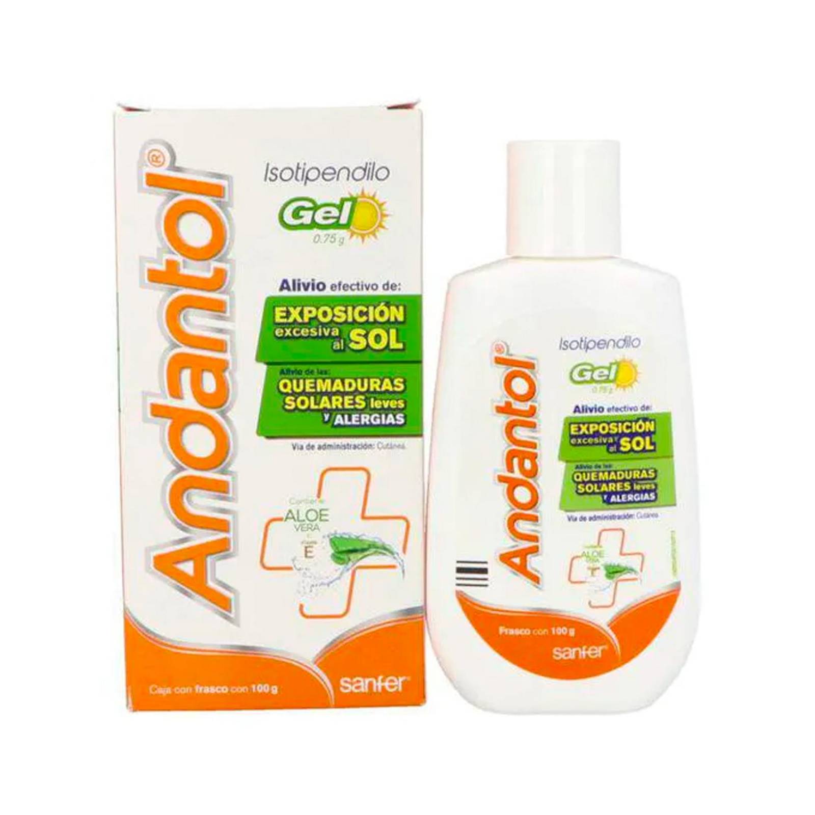 Gel Andantol Aloe Vera 100 gr