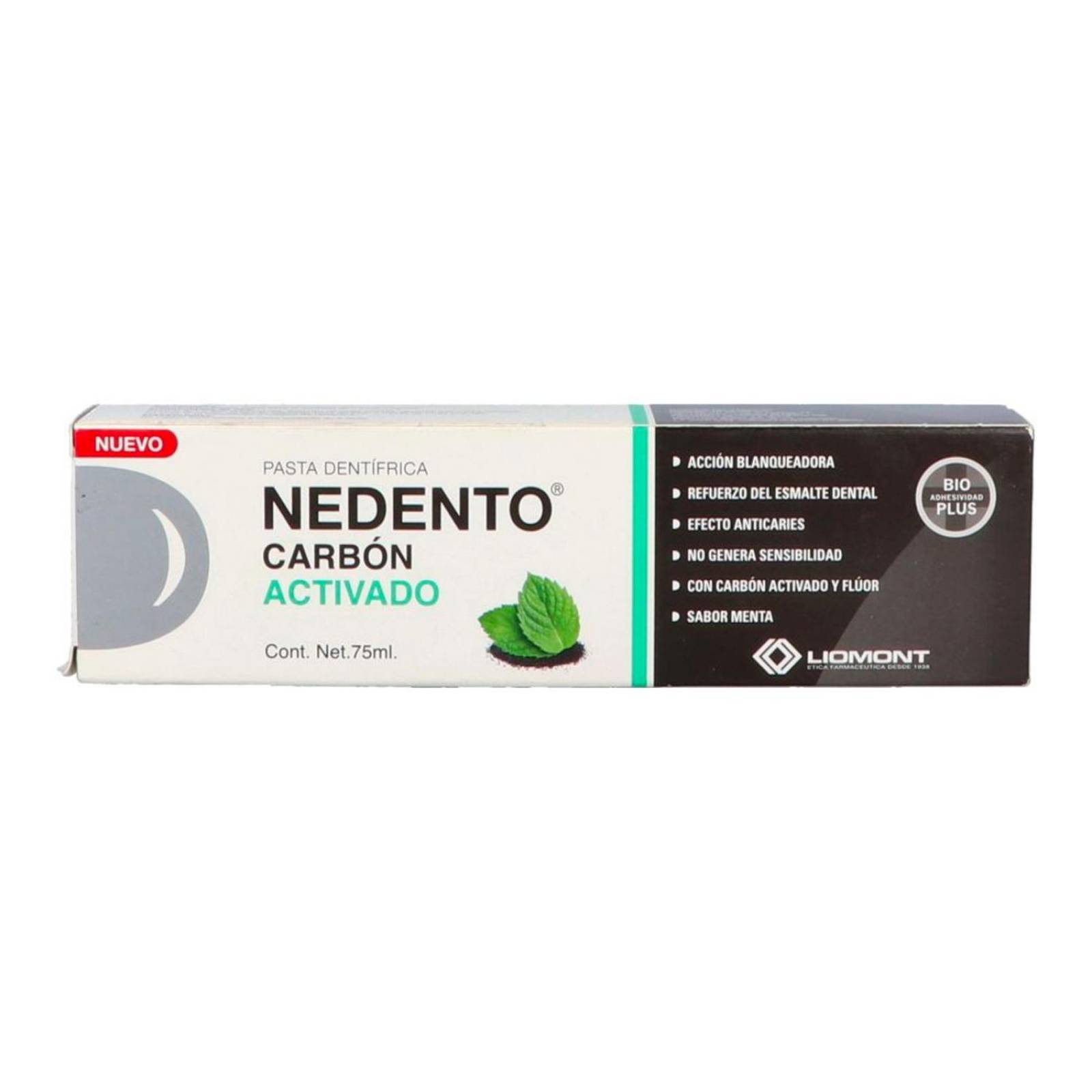Pasta Dental Nedento Carbón Activado 75 ml