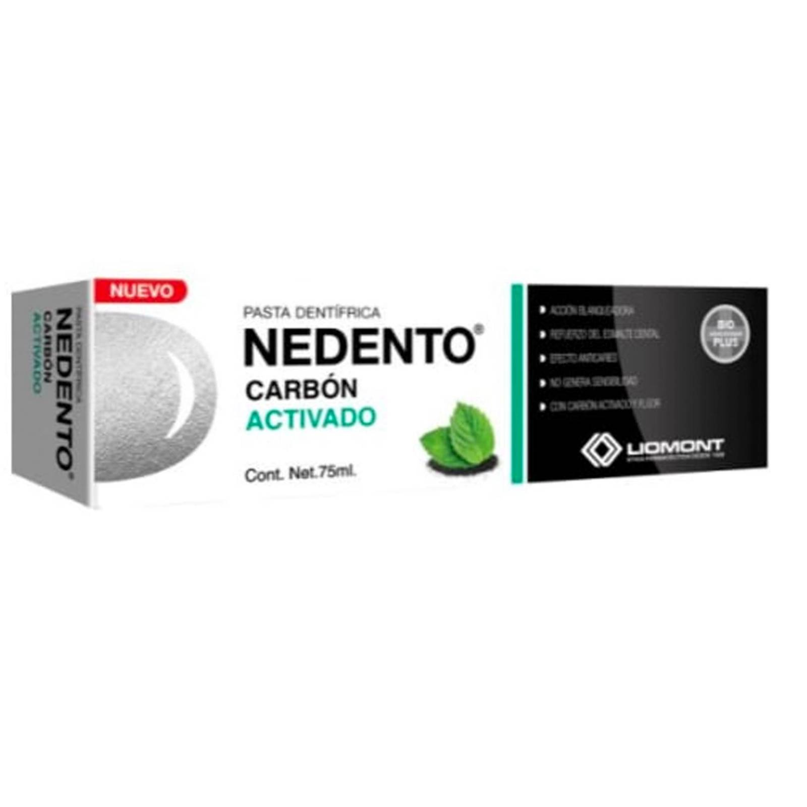 Pasta Dental Nedento Carbón Activado 75 ml