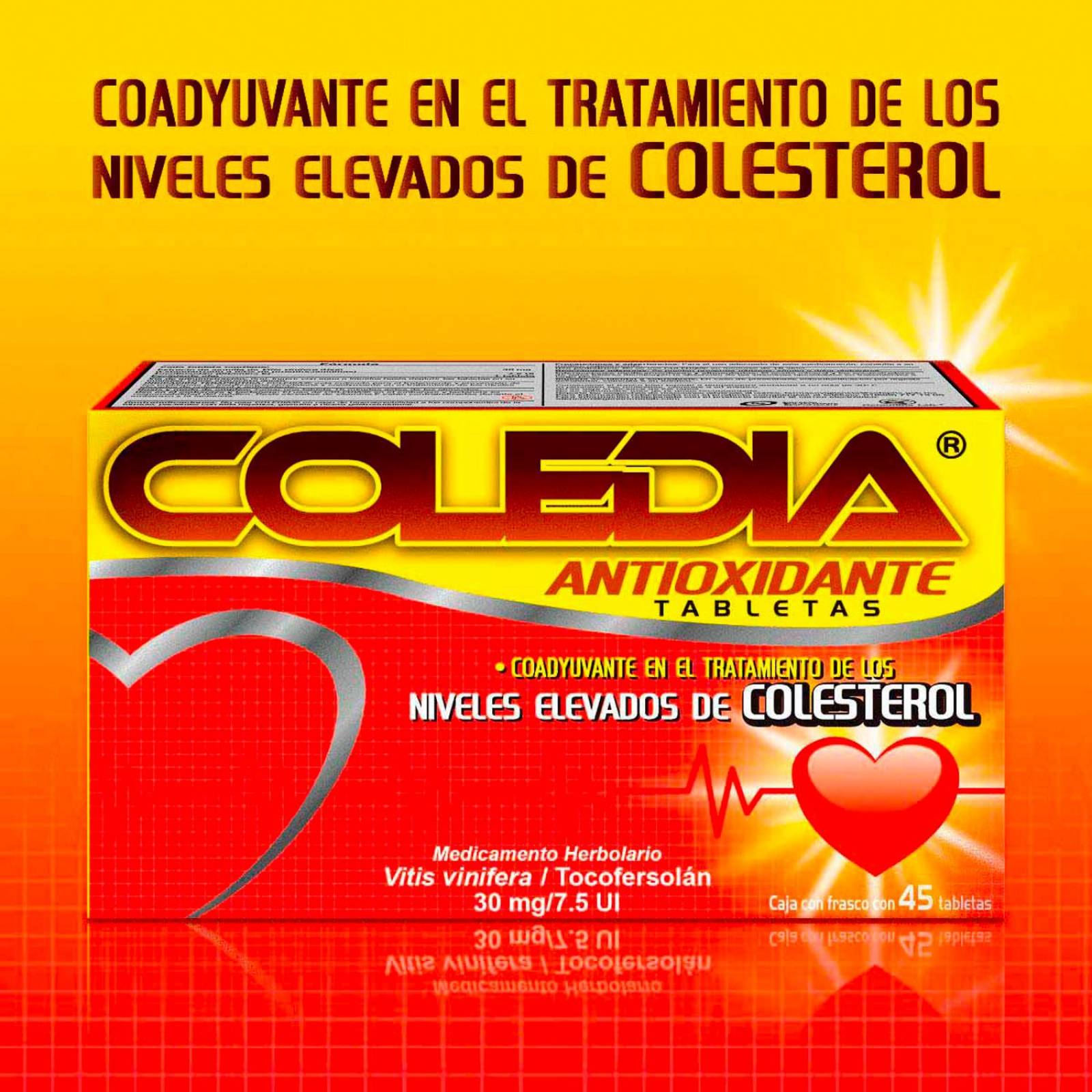 Antioxidante Coledia 45 Tabletas 