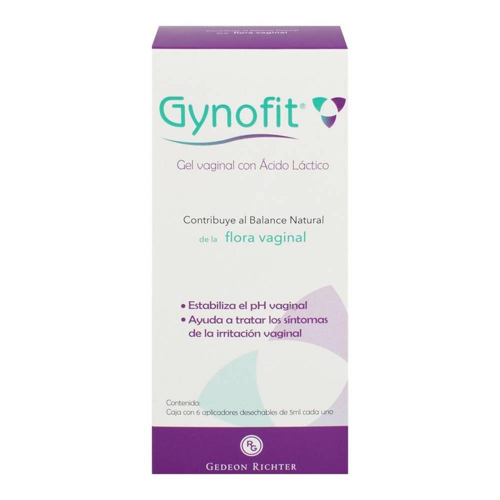 Gel Vaginal Gynofit con Ácido Láctico 6 Aplicaciones de 5 ml