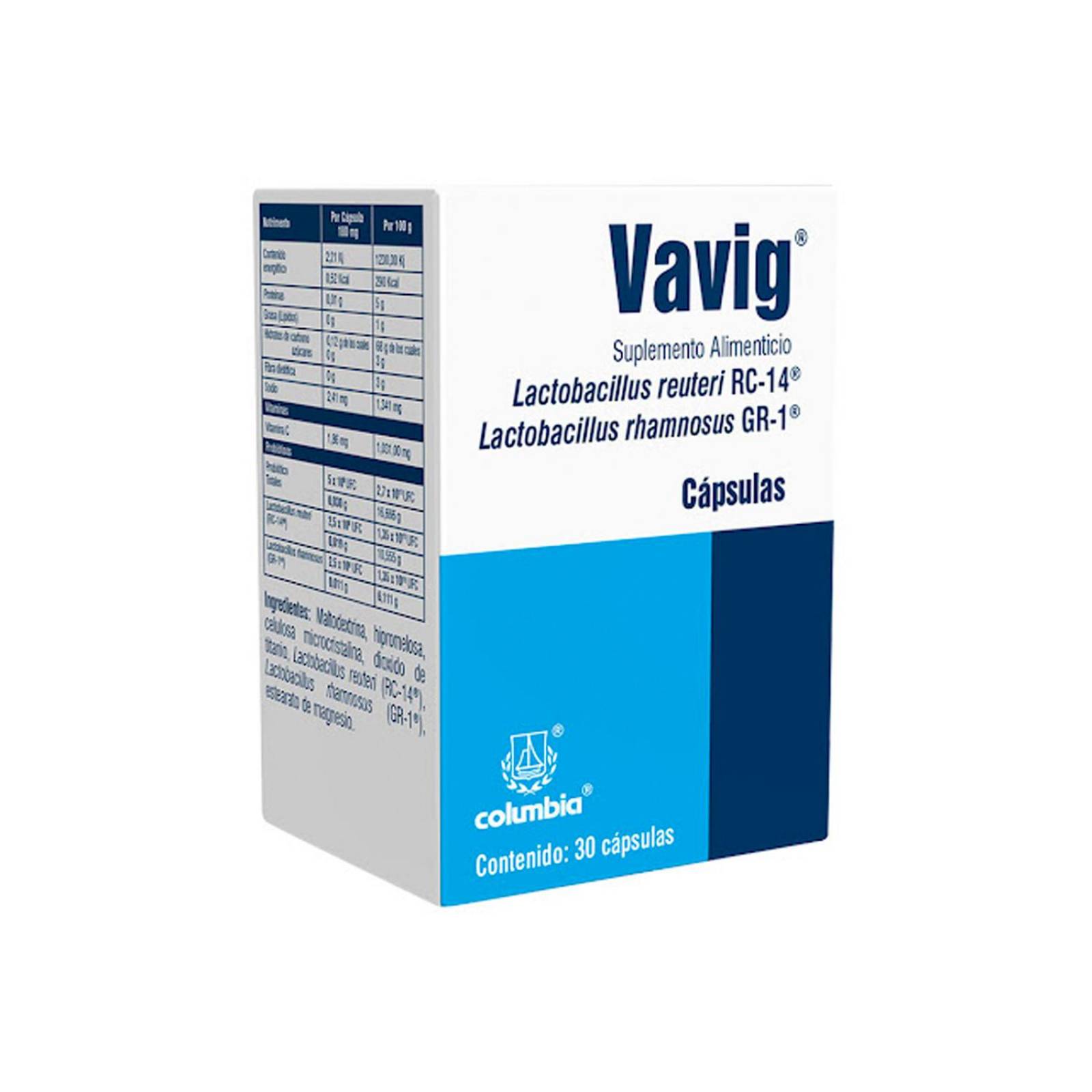 Suplemento Alimenticio Vavig 30 Cápsulas