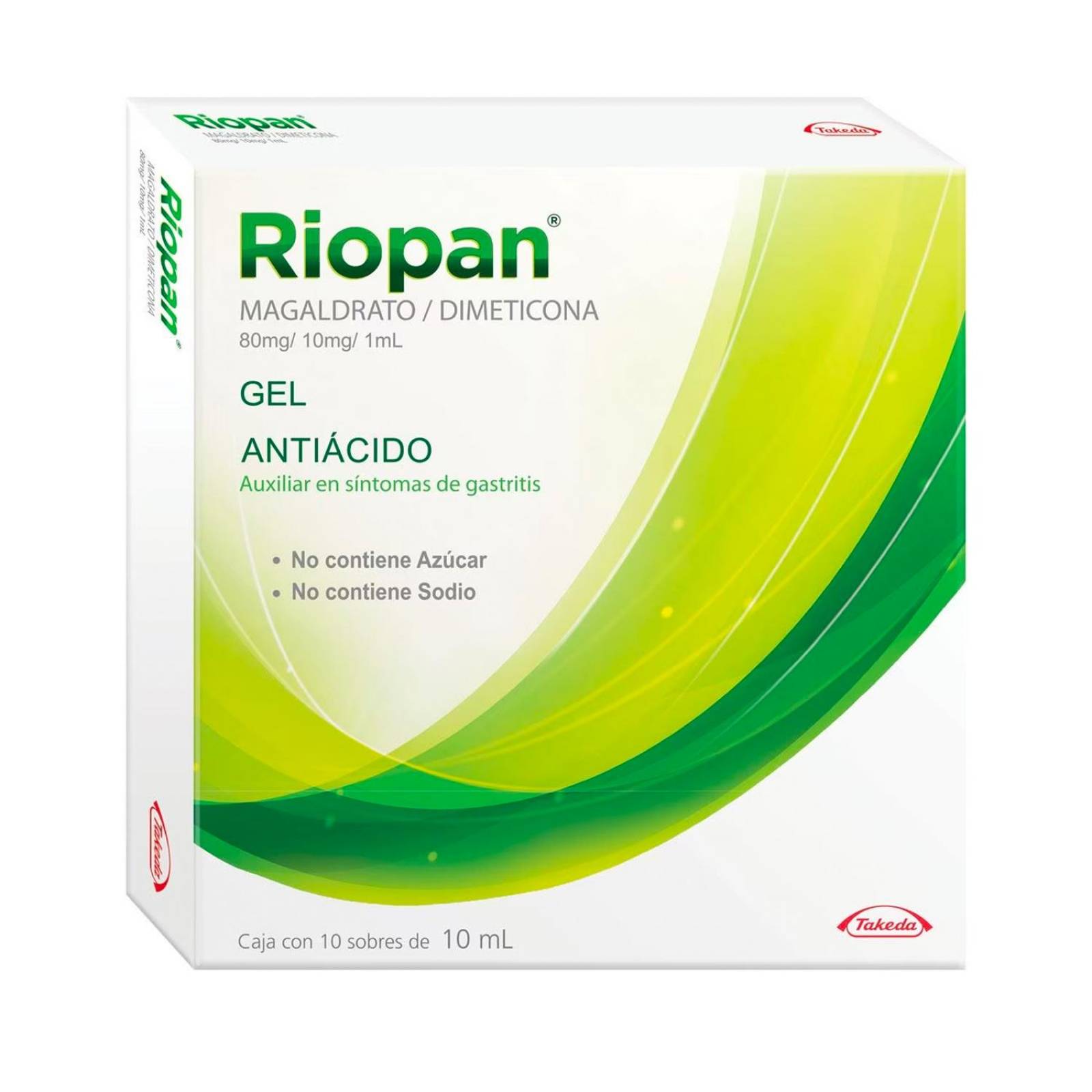 Gel Riopan 10 Sobres de 10 ml 