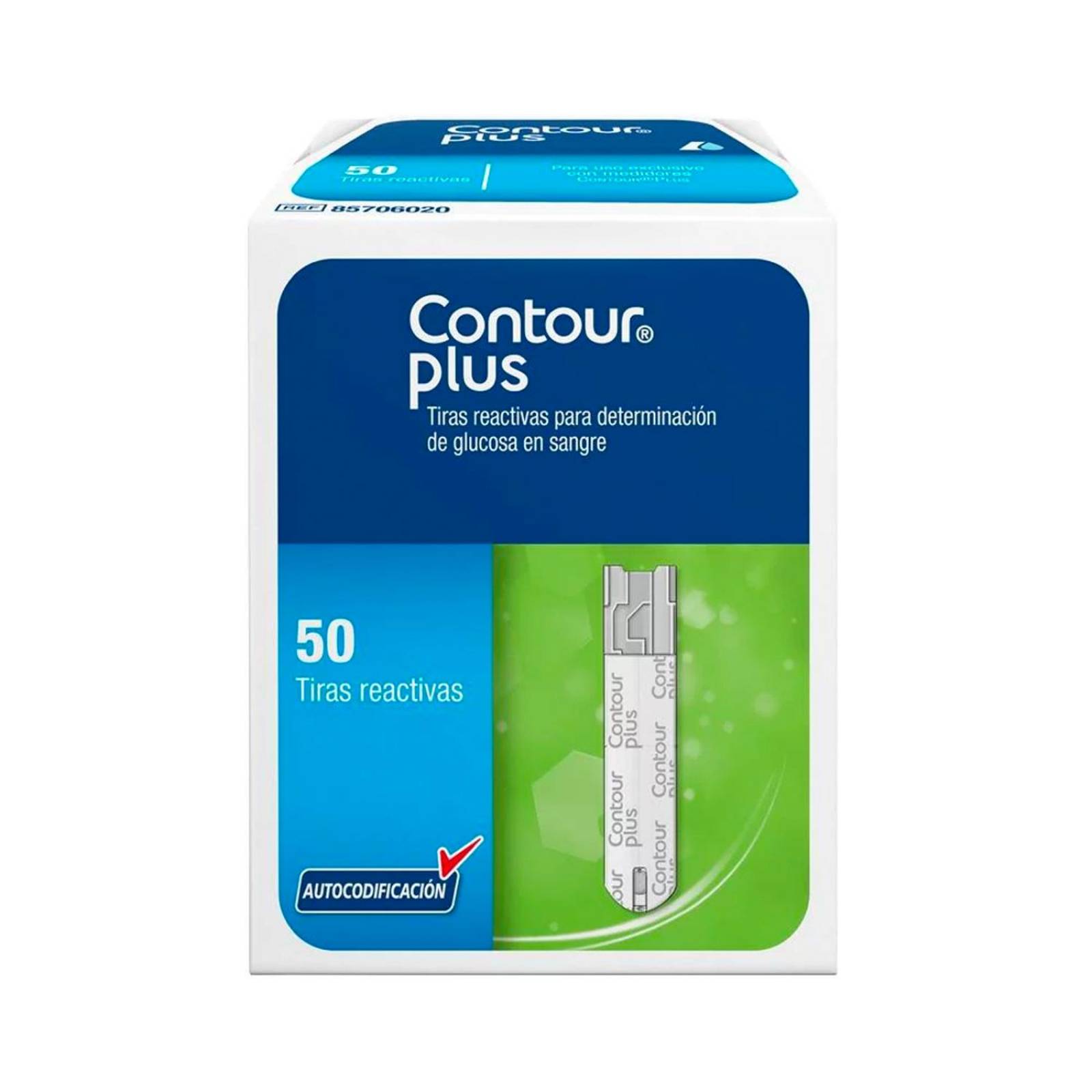 Tiras Reactivas Contour Plus para Glucosa en Sangre 50 pzs