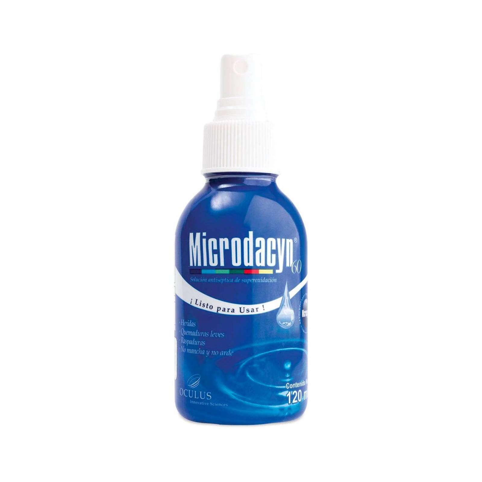 Solución Antiséptica Mycrodacyn 60 en Spray 120 ml 