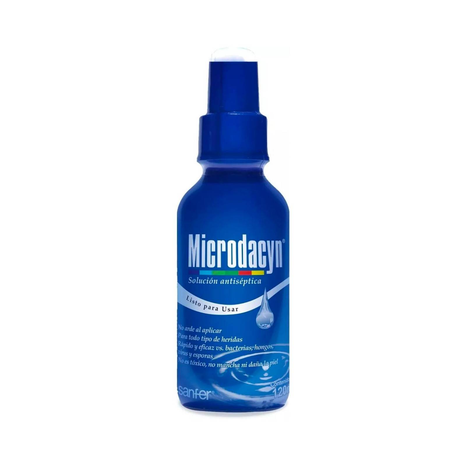 Solución Antiséptica Mycrodacyn 60 en Spray 120 ml 