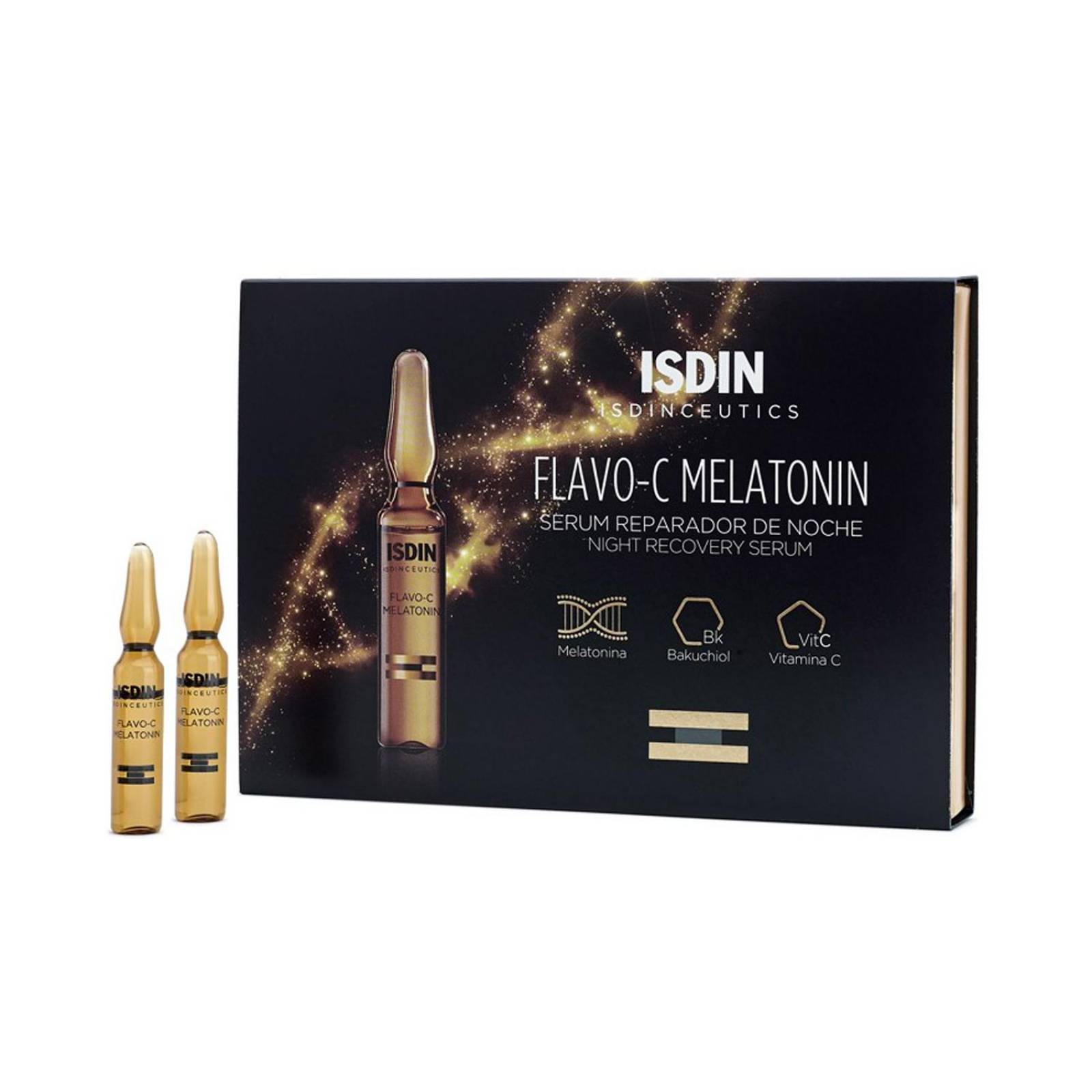 Sérum Facial Isdin Flavo-C Melatonin 10 ampolletas de 2 ml 