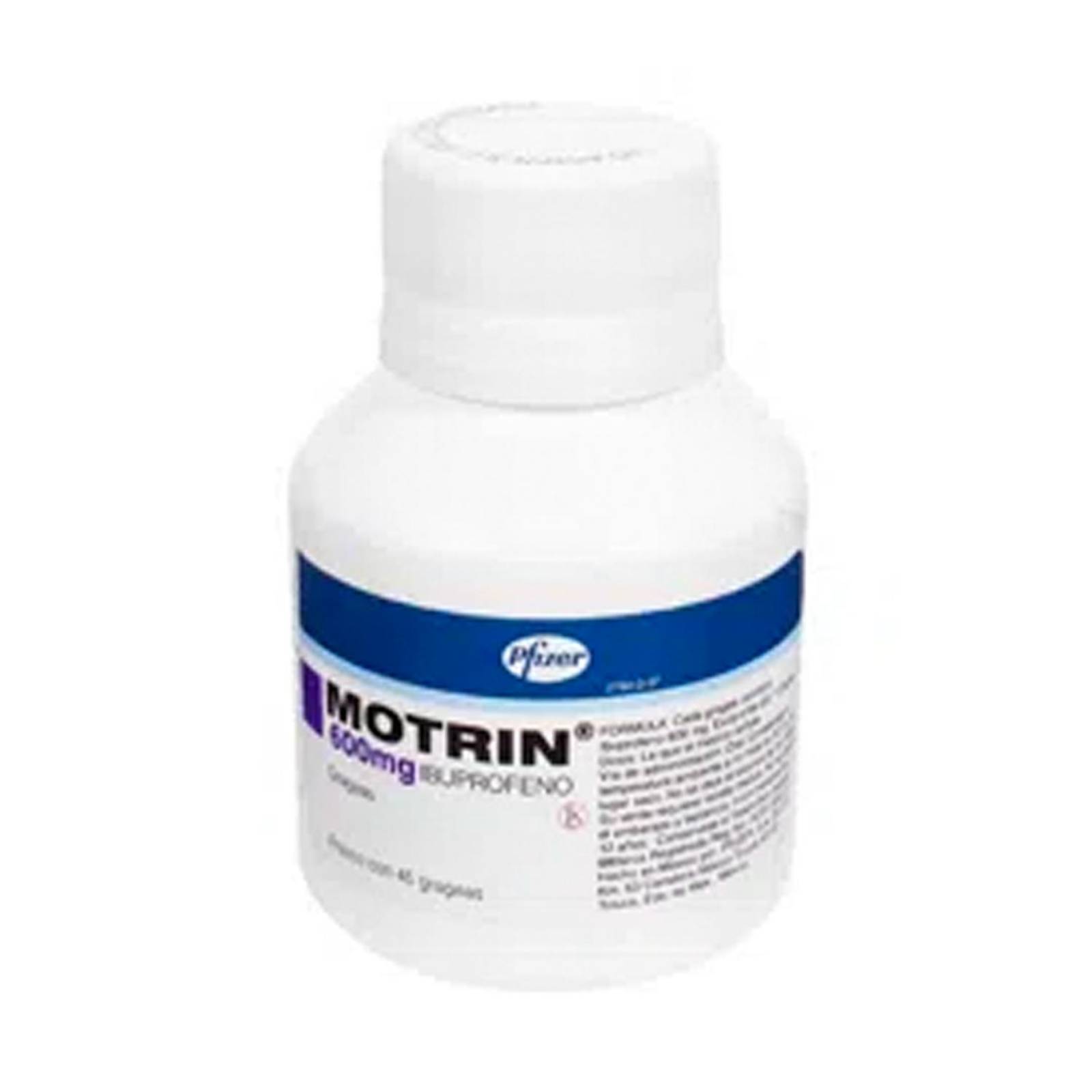 Ibuprofeno Motrin 600 mg 45 grageas 