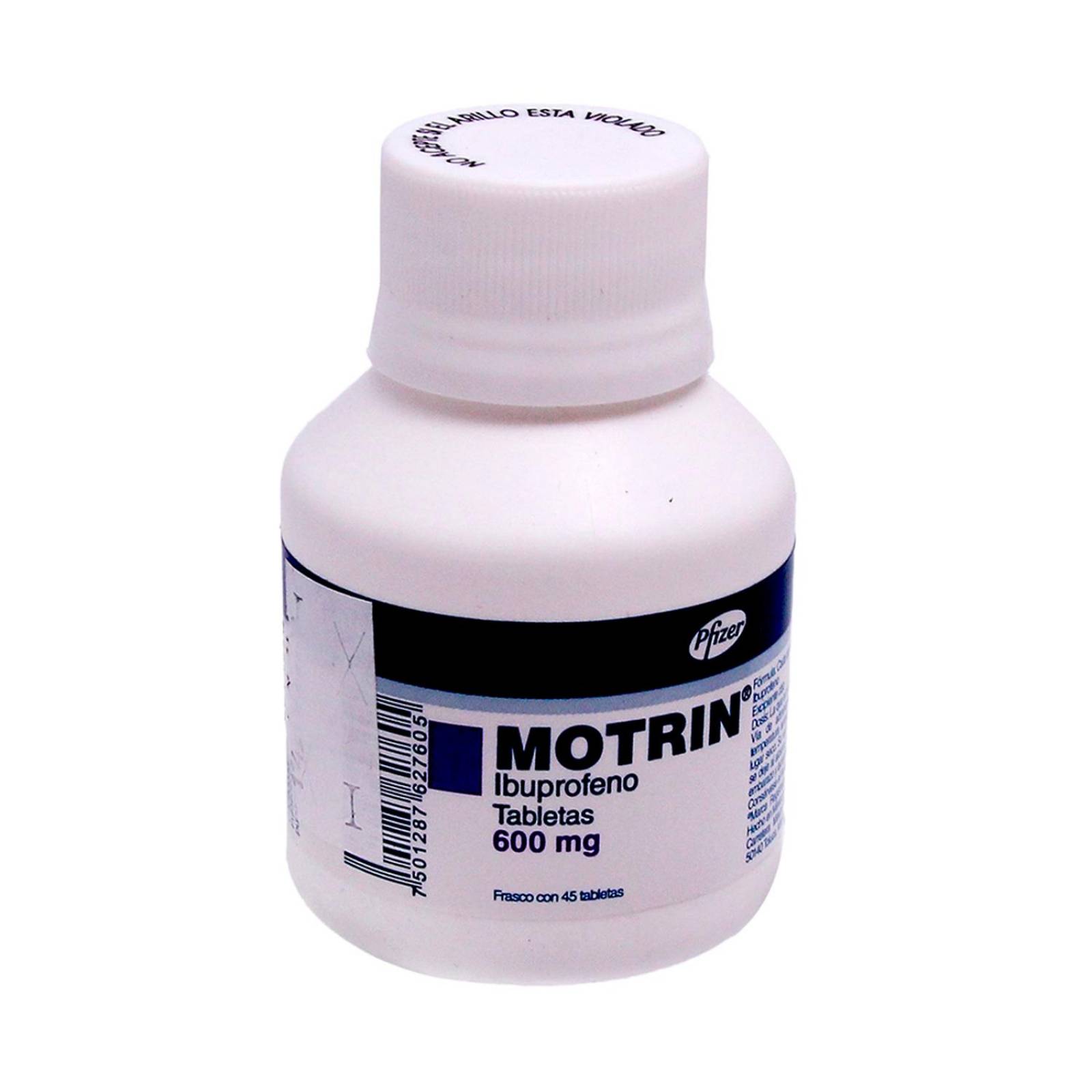 Ibuprofeno Motrin 600 mg 45 grageas 