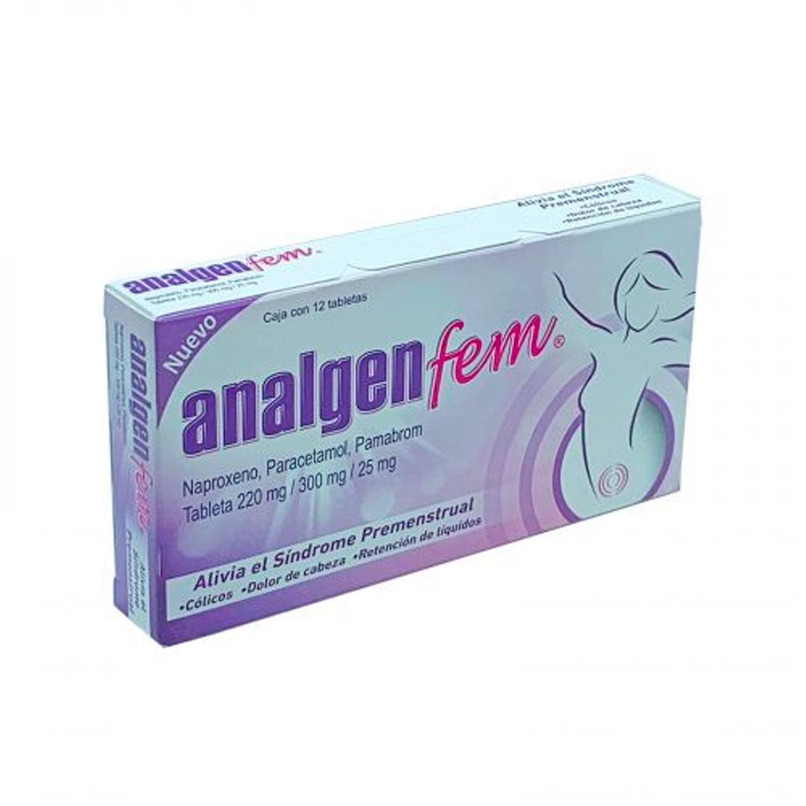 Tabletas Analgen Fem 12 piezas 