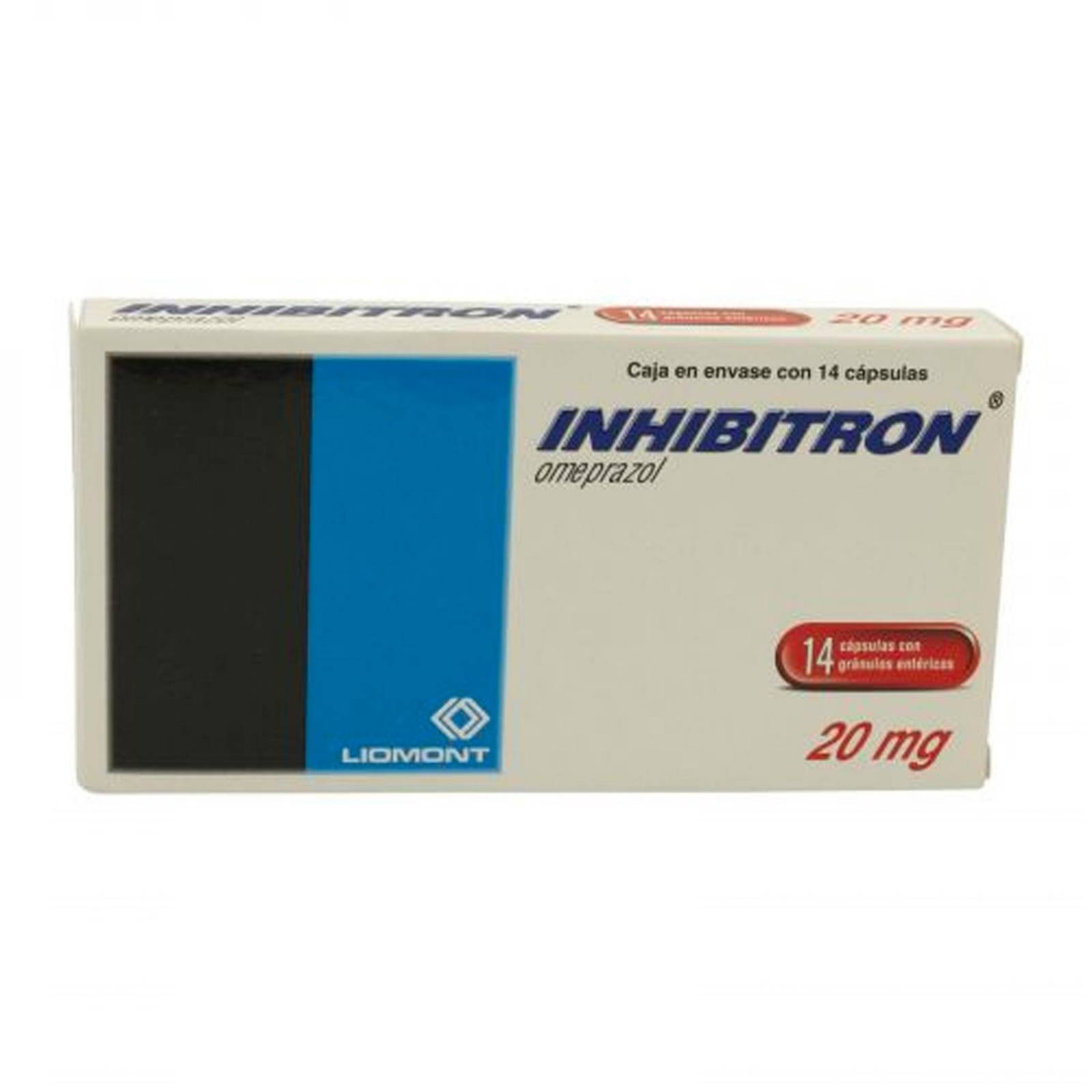 Omeprazol Inhibitron 20 mg 14 Cápsulas 