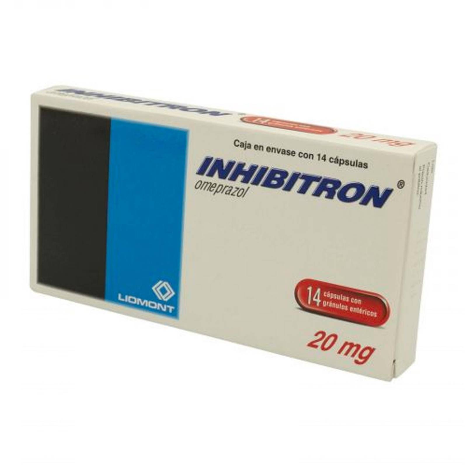 Omeprazol Inhibitron 20 mg 14 Cápsulas 