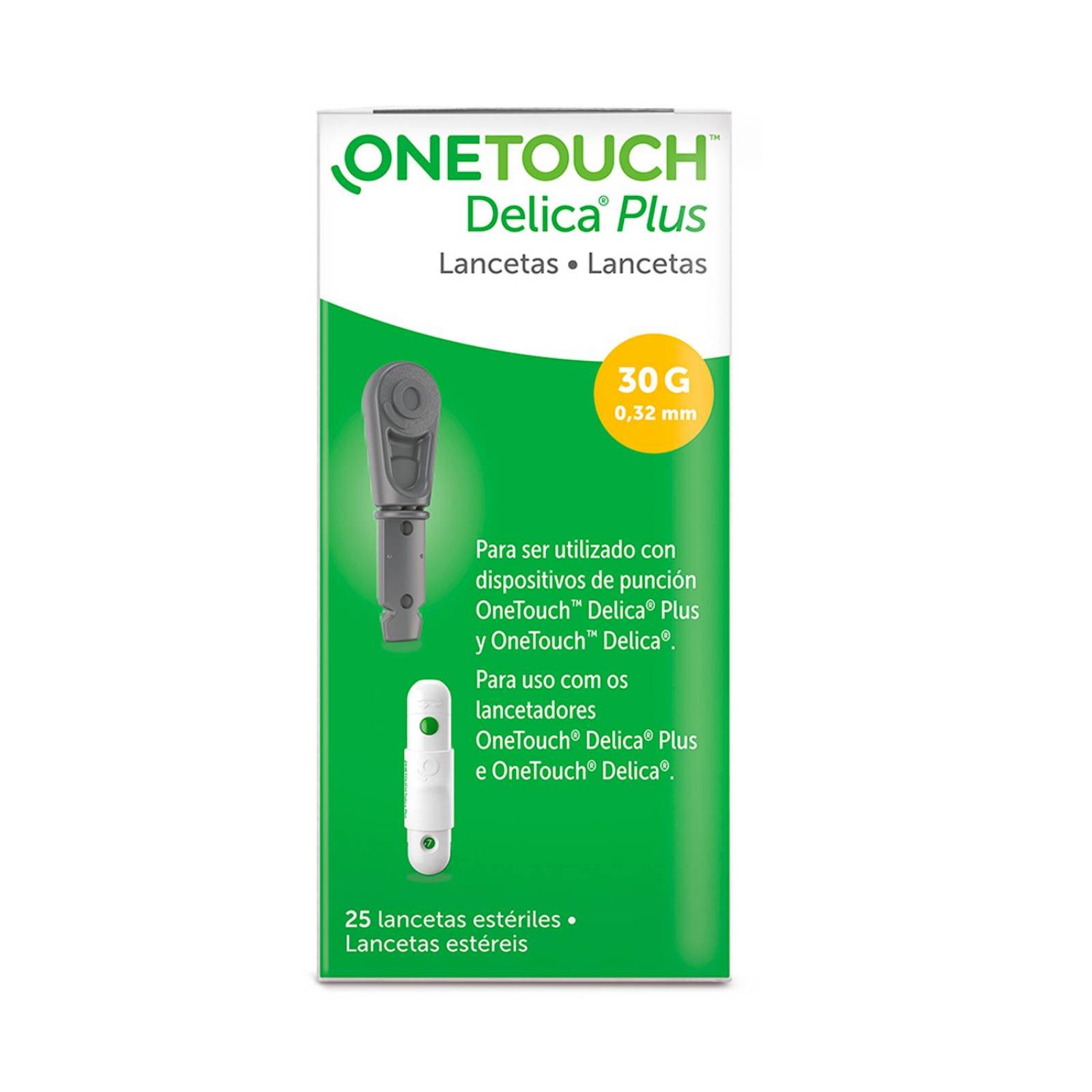 Lancetas One Touch Delica Plus 25 piezas