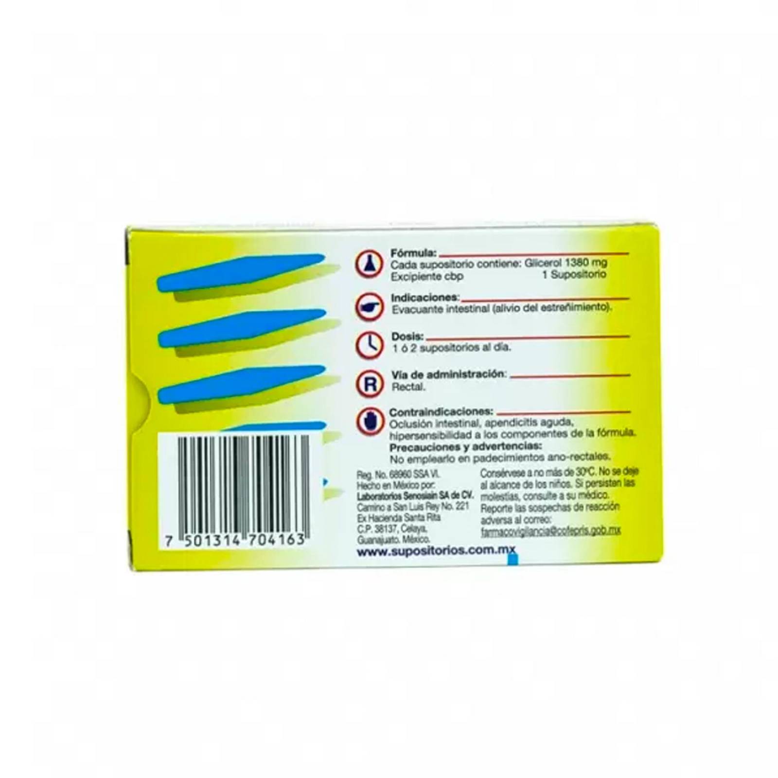 Supositorios Senosiain Bebé 20 piezas 